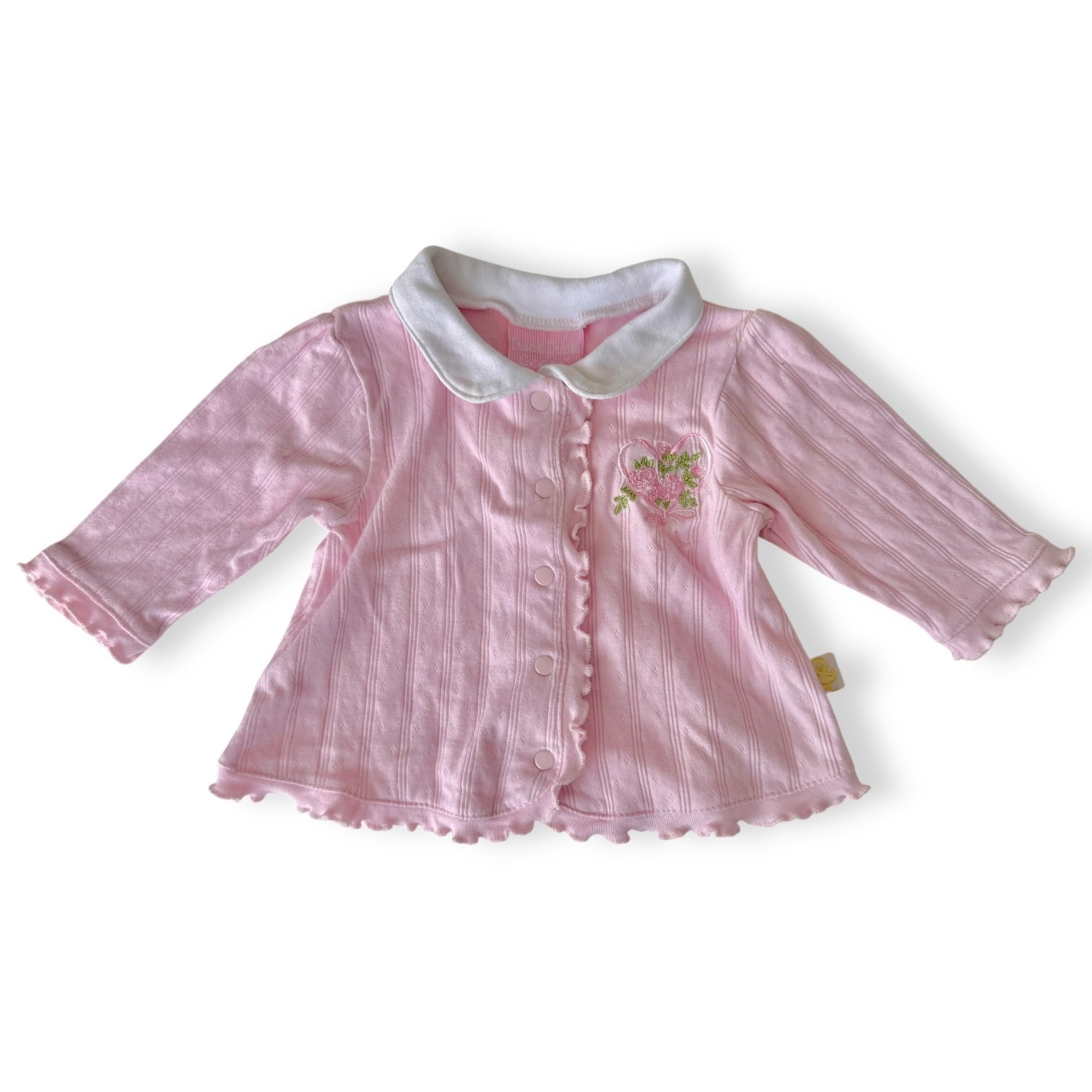 Floral Collared Cardi - 6-9m - Duck duck goose