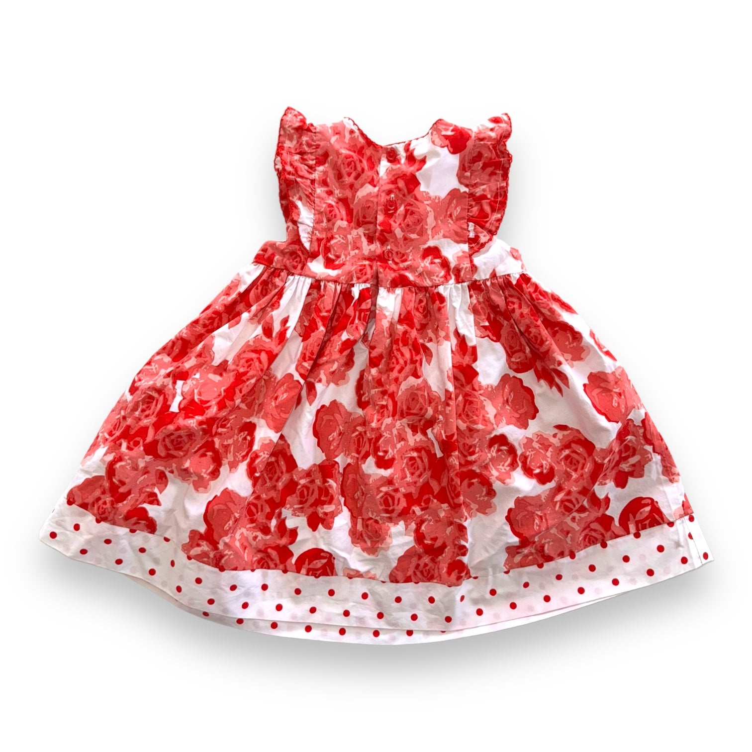 Floral Rose Dress - 3-6m