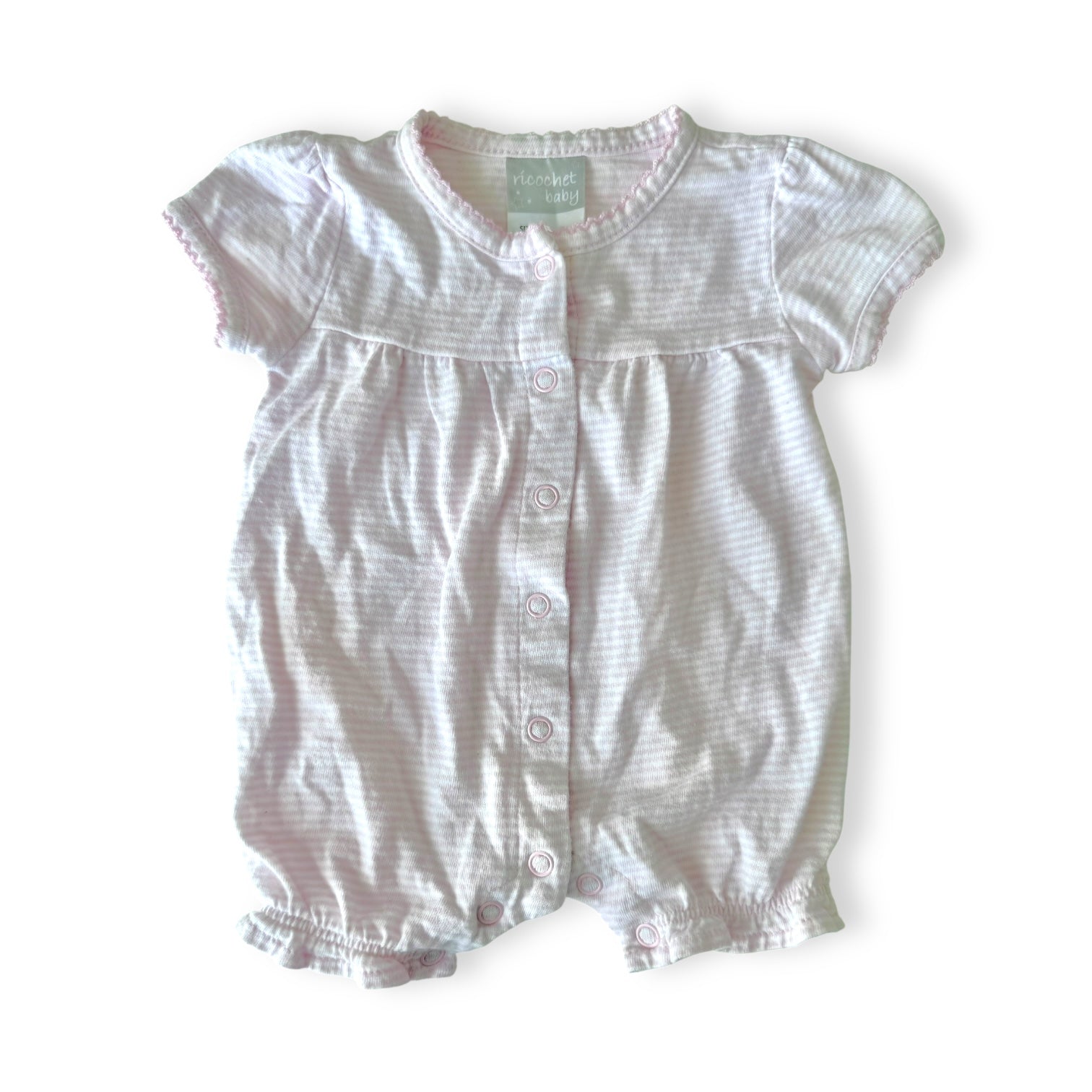 Pink Striped Romper - Newborn - Ricochet