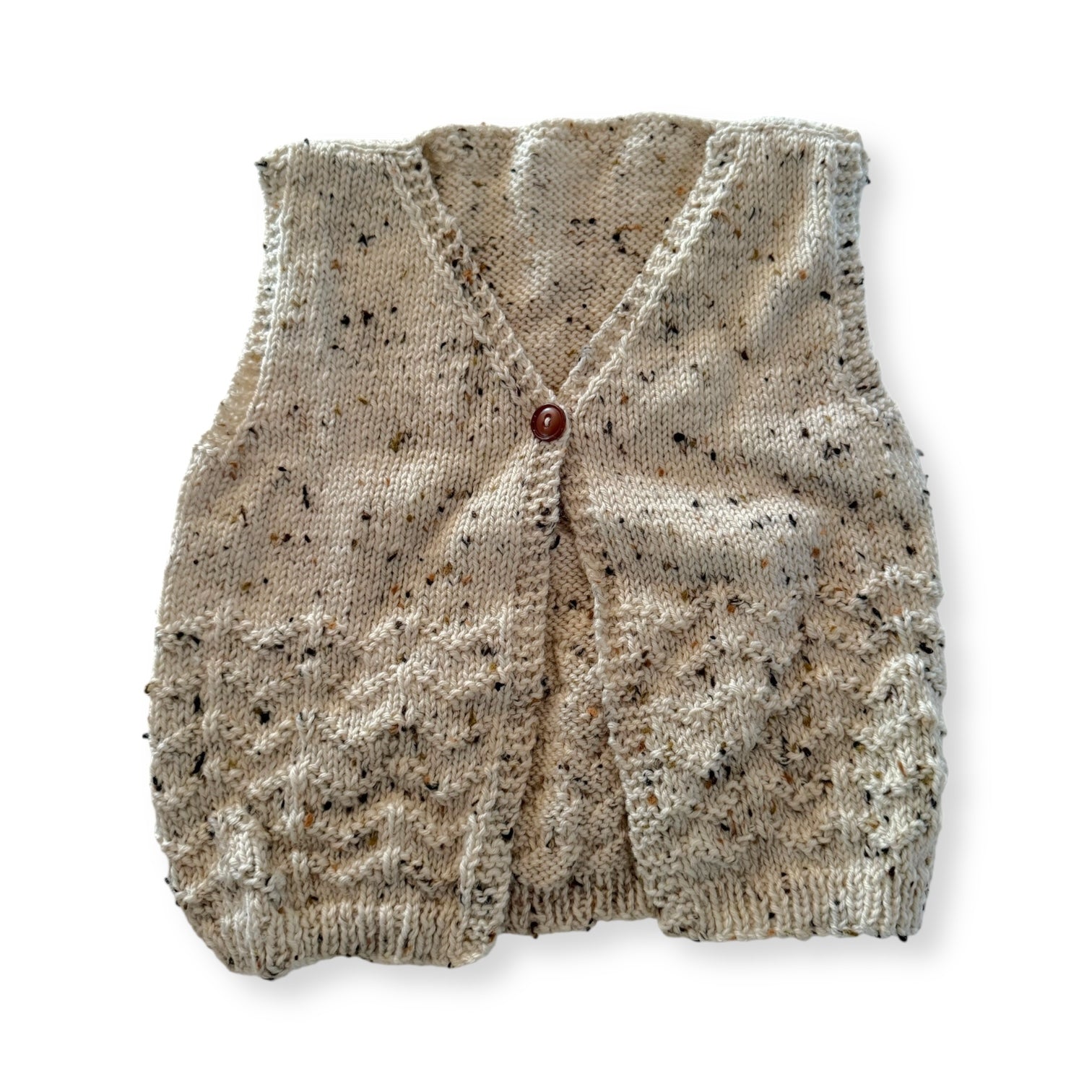 Fleck Knit Vest Cardi - Size 2-3