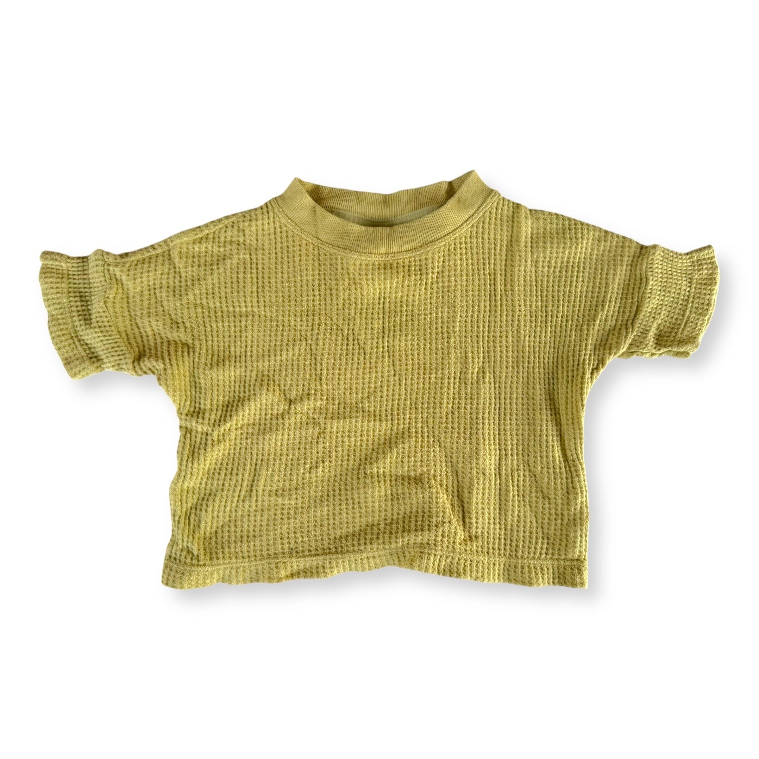 Bonds Mustard Waffle tee - 0-3m