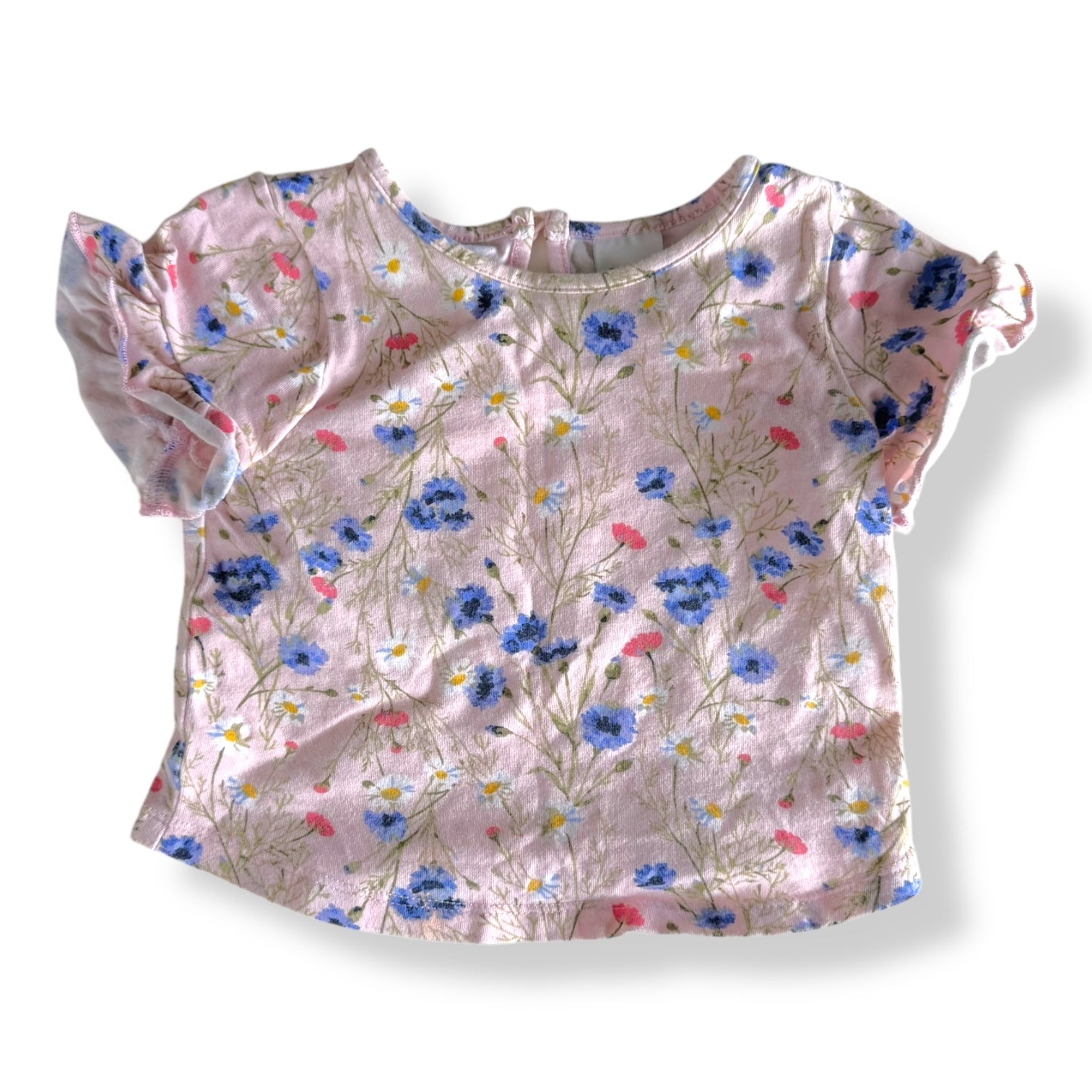 Floral Tshirt - 6-12m