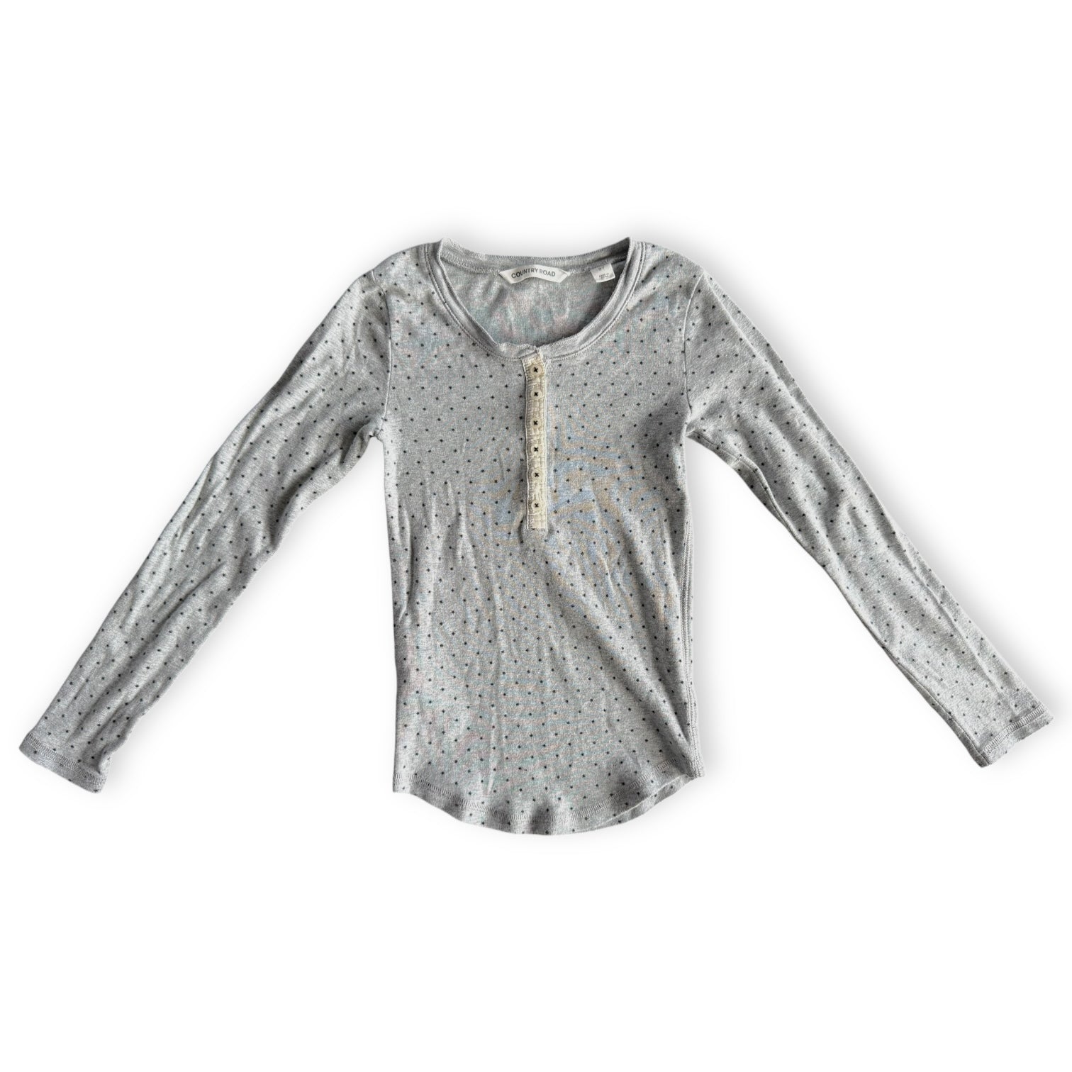 Grey Spot Longsleeve - Size 7 - Country Road