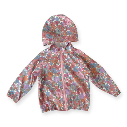 Cotton on Kids Floral Raincoat - Size-5-6