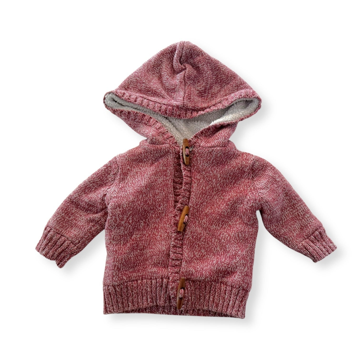 Red Knit Jacket - 0-3m