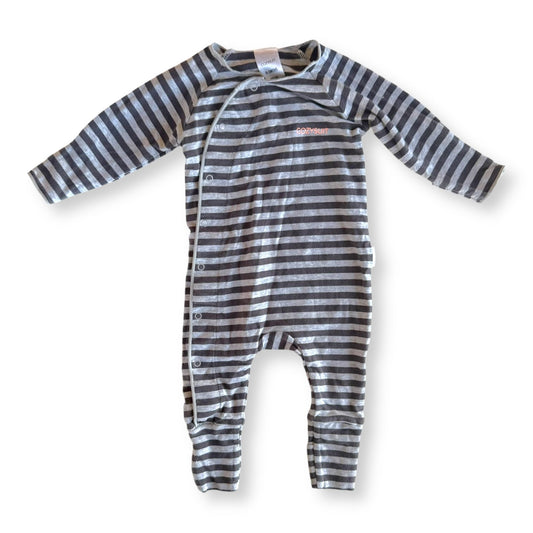 Grey Stripe Cozysuit - 0-3m - BONDS