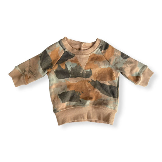 Brown Camo Sweatshirt - 0-3m
