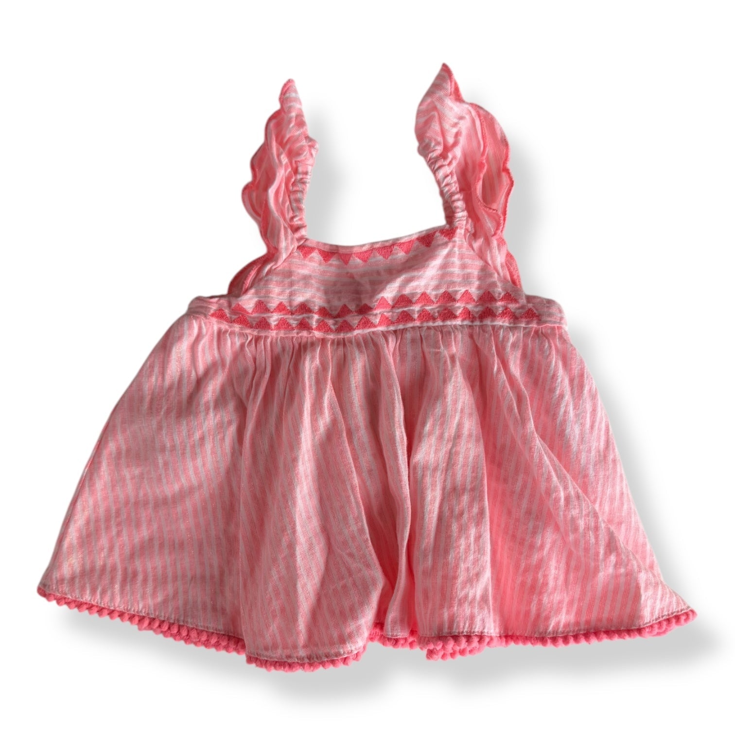Pink Stripe Top - 3-6m