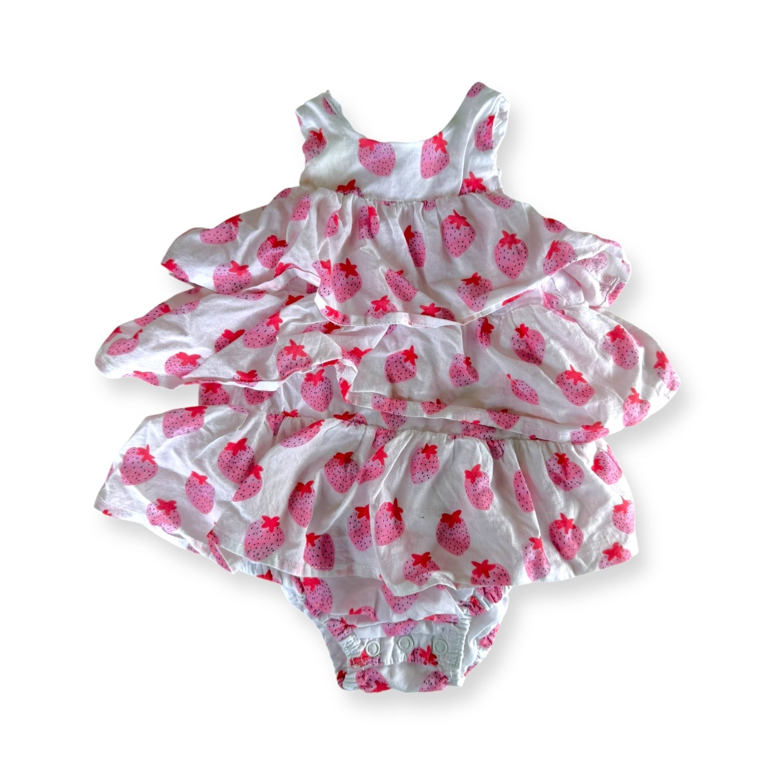 SEED Strawberry Bodysuit dress - 3-6m