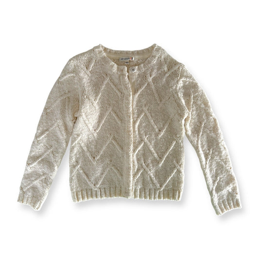 Cream Knit Cardi - Size 8