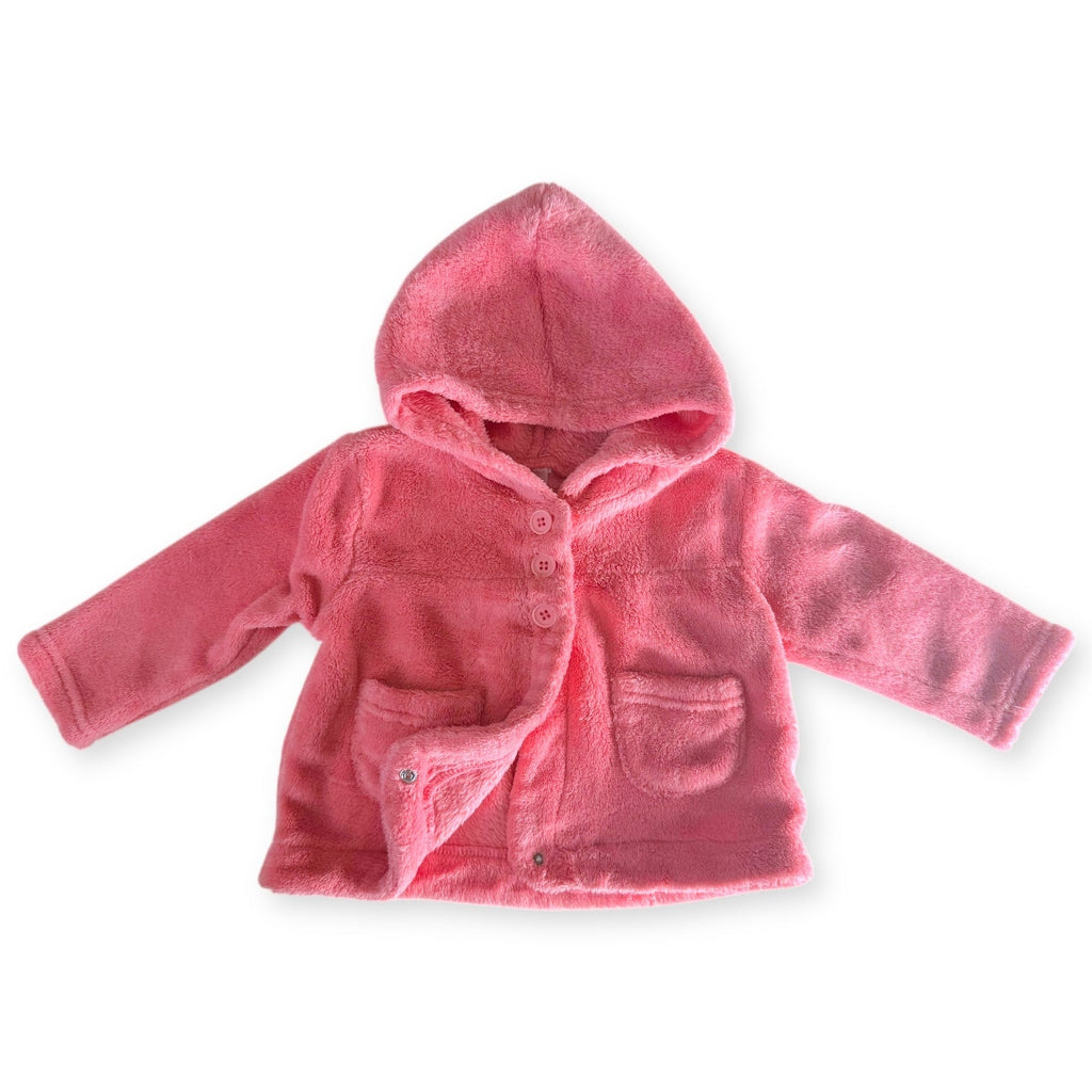 Fluffy Pink Jacket - 0-3m