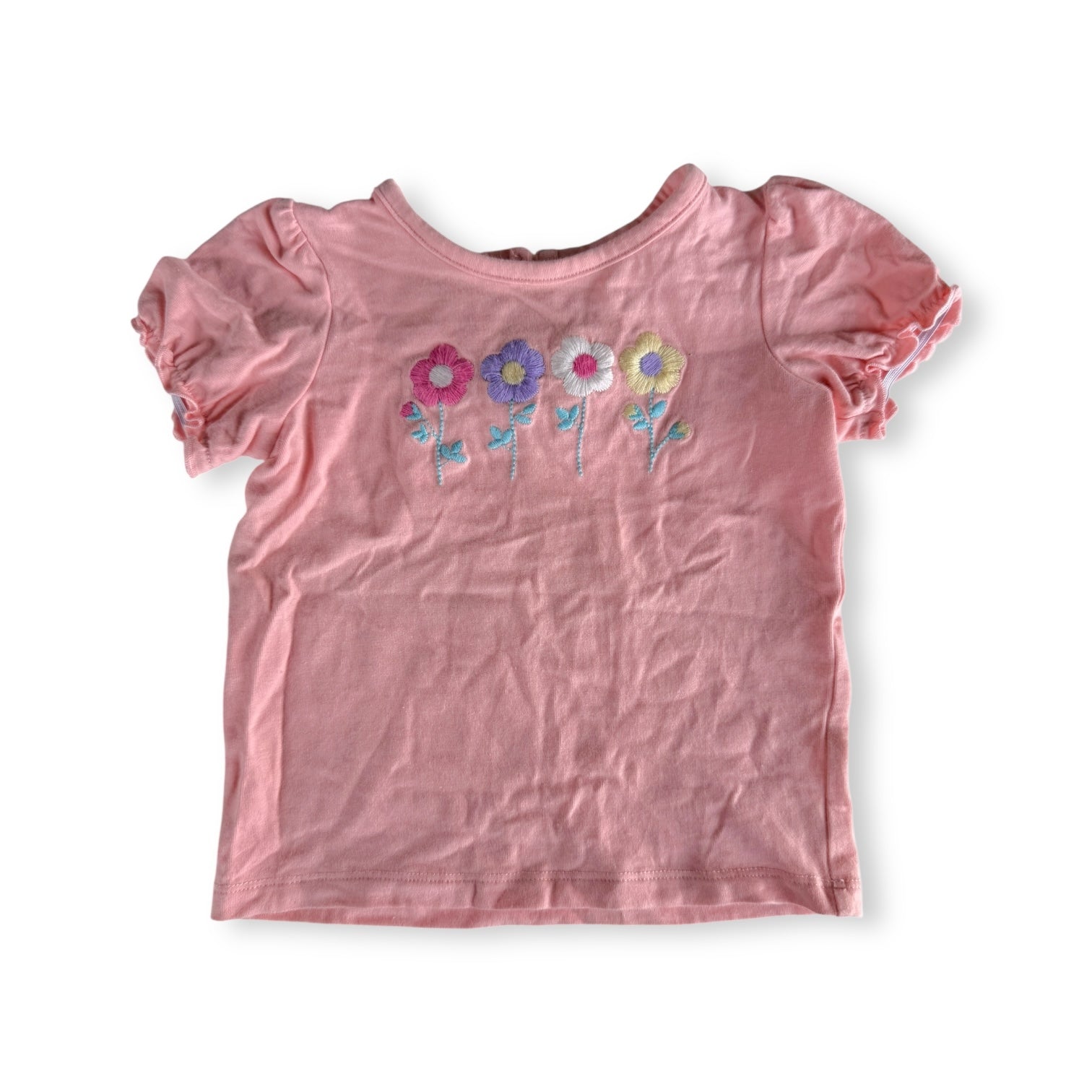 Teeny Weeny Flower tee - 6-12m