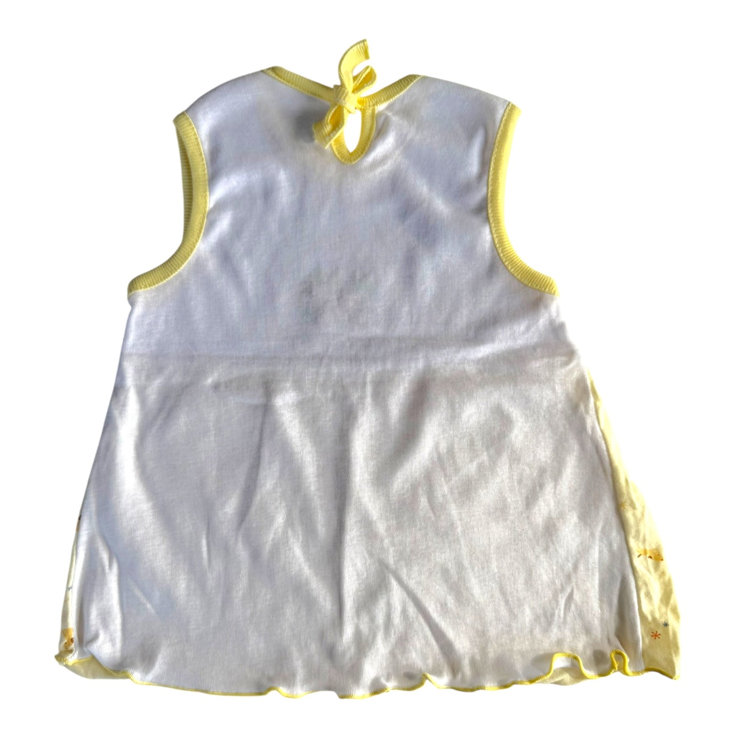Vintage Look Summer Dress flowers/puppies - 3-6m