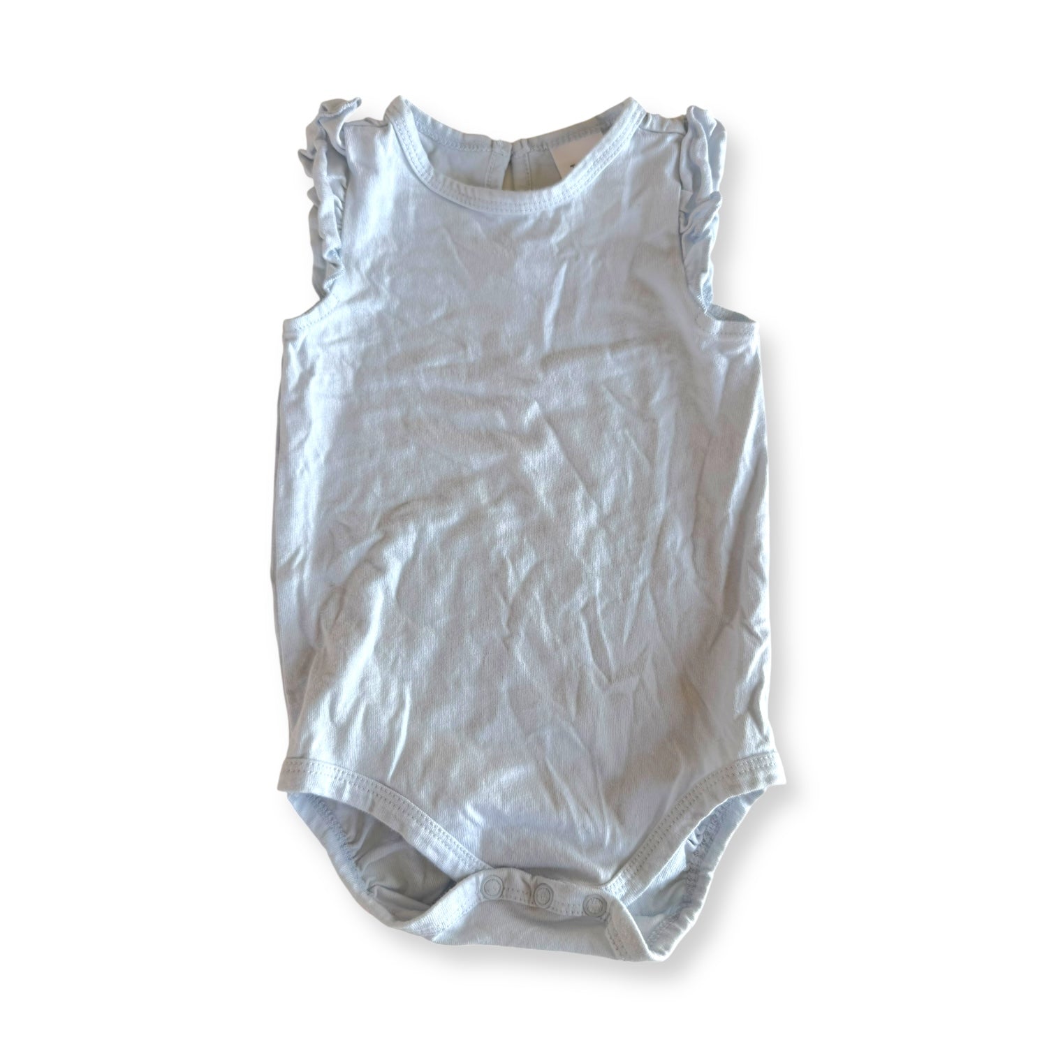 Green Frill Sleeve Bodysuit - 6-12m - Teeny Weeny