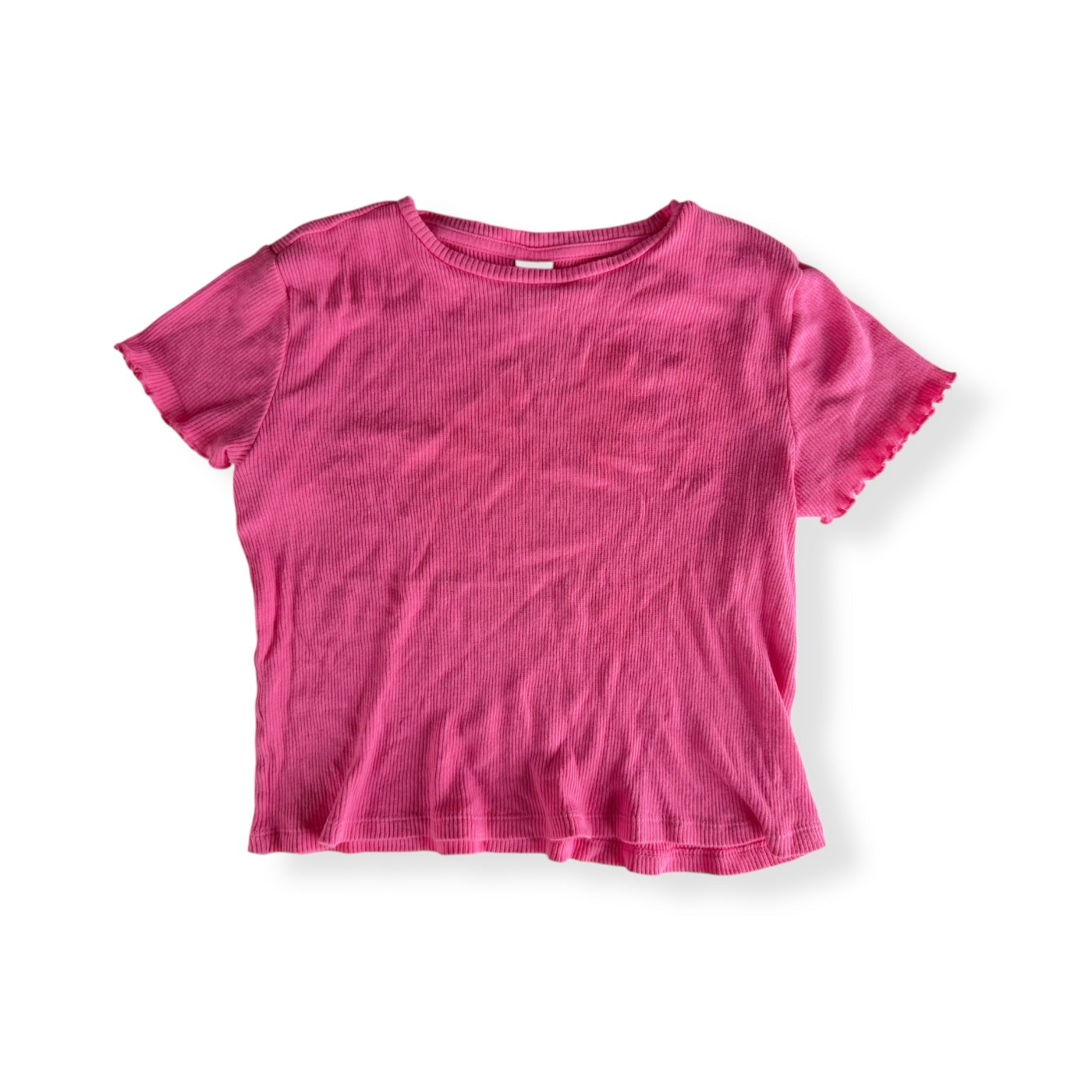 Pink ribbed tee - Size 12