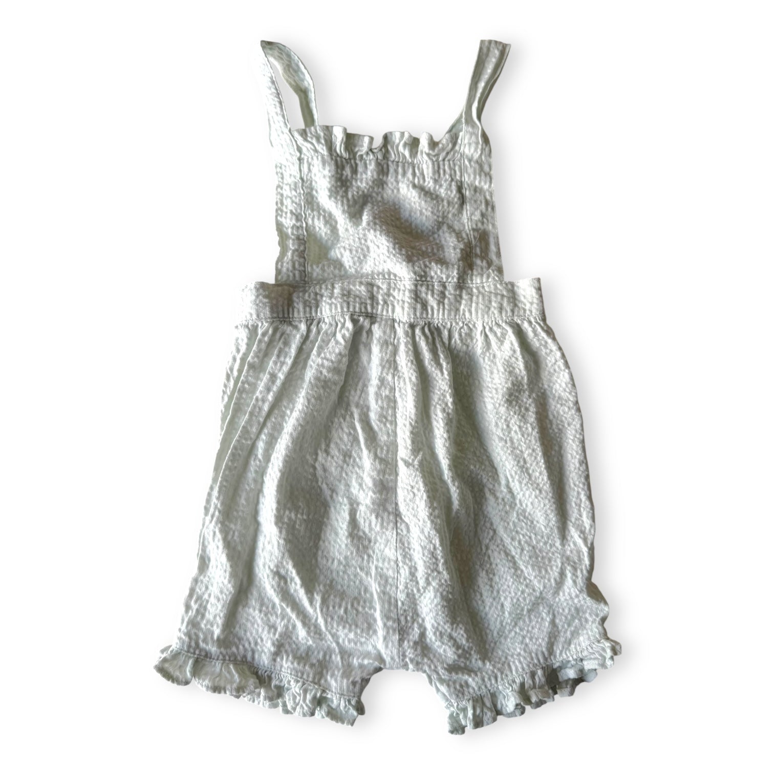 Mint Seasucker Romper - 12-18m