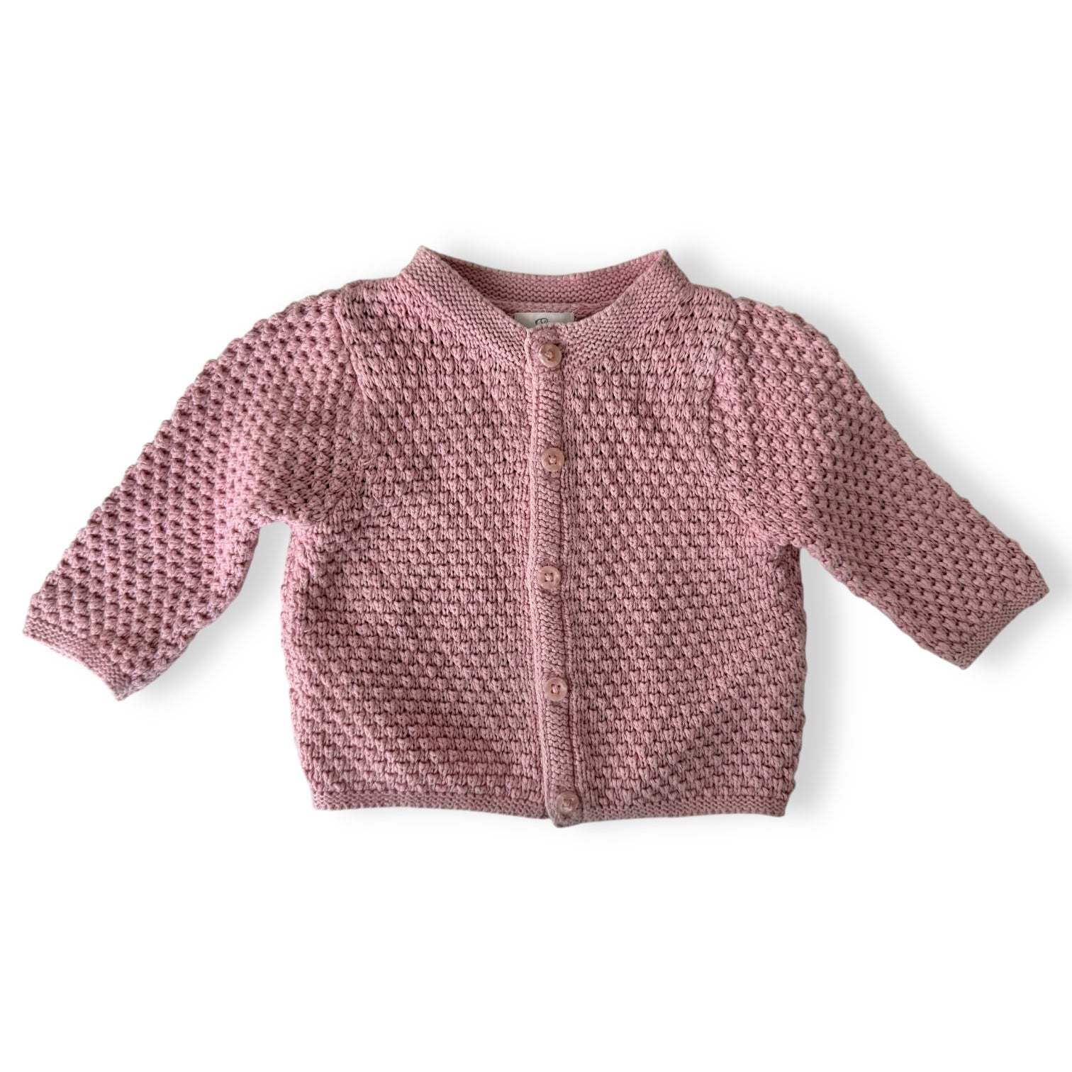 Pink Knit Cardi - Newborn - John Lewis