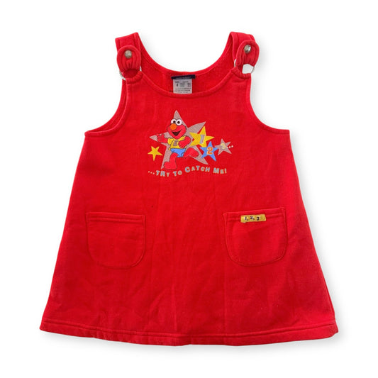 Vintage Elmo Pinafore Dress - Size 4