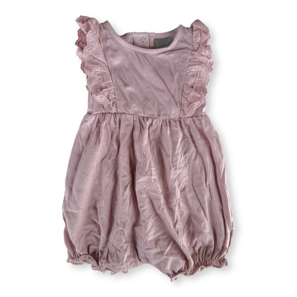 Pink Frill Romper - 6-12m BNWT