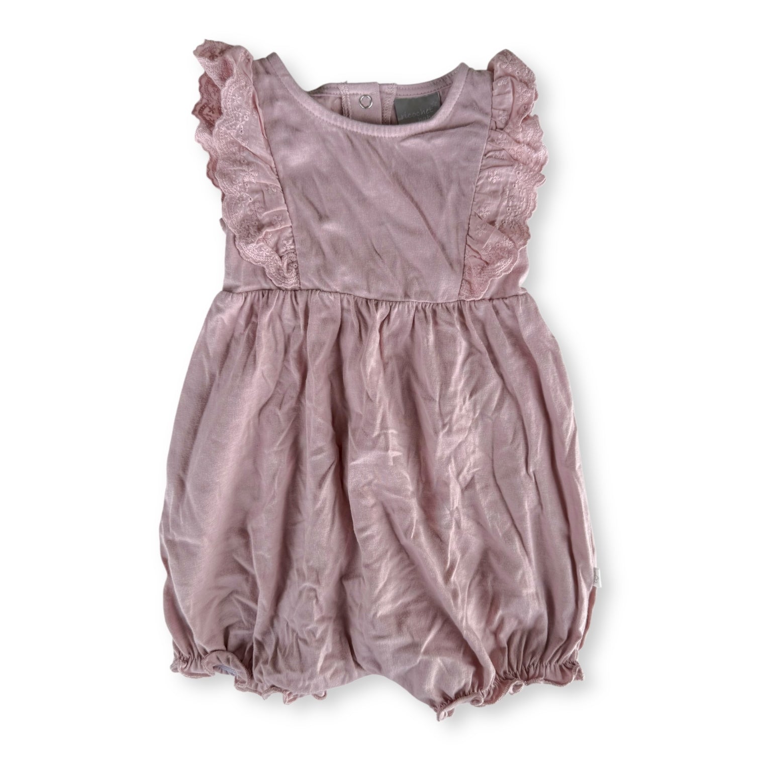 Pink Frill Romper - 6-12m BNWT