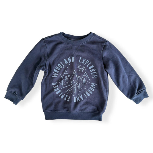 Navy Woodland Sweatshirt - Size 4
