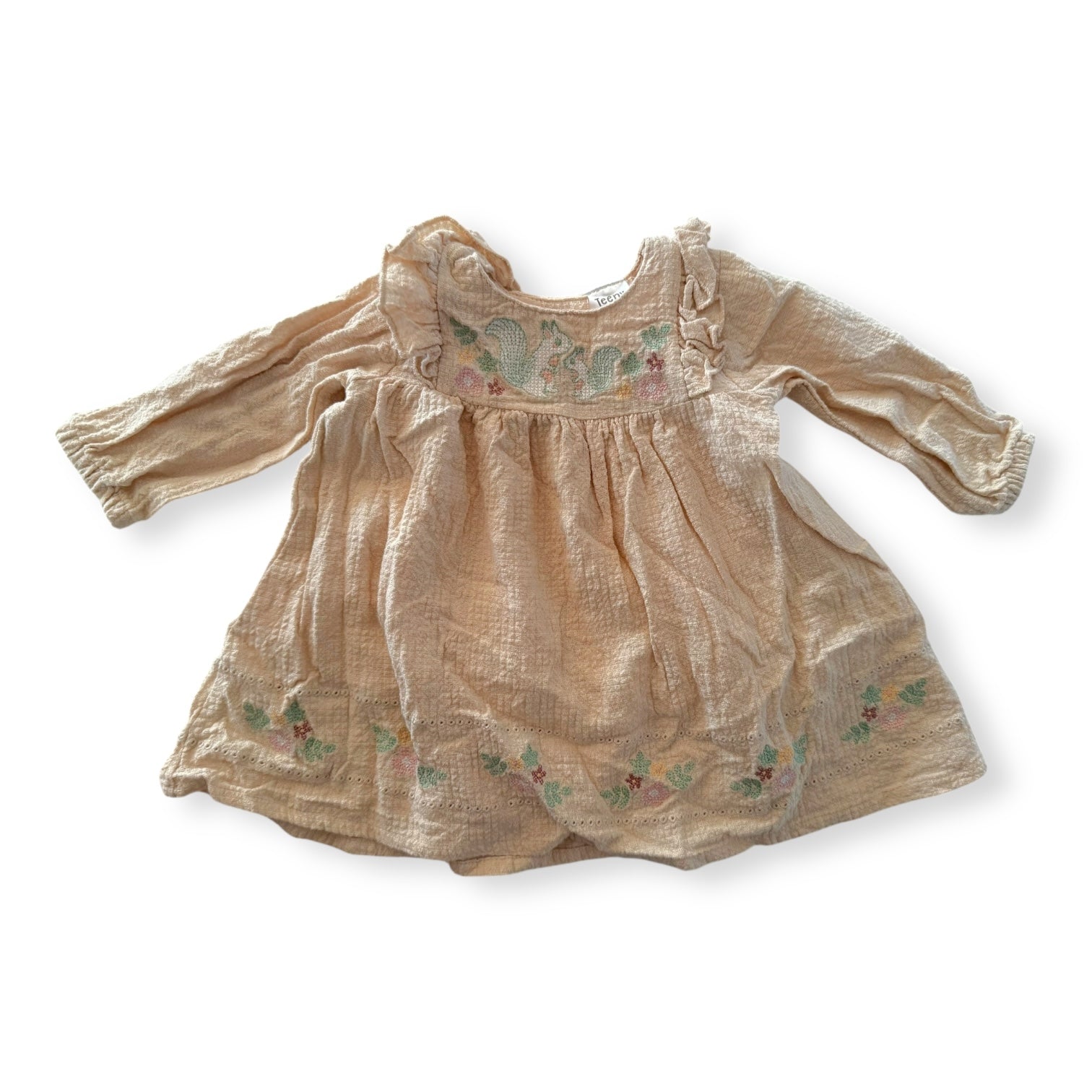 Teeny Weeny Embroidered dress - 0-3m