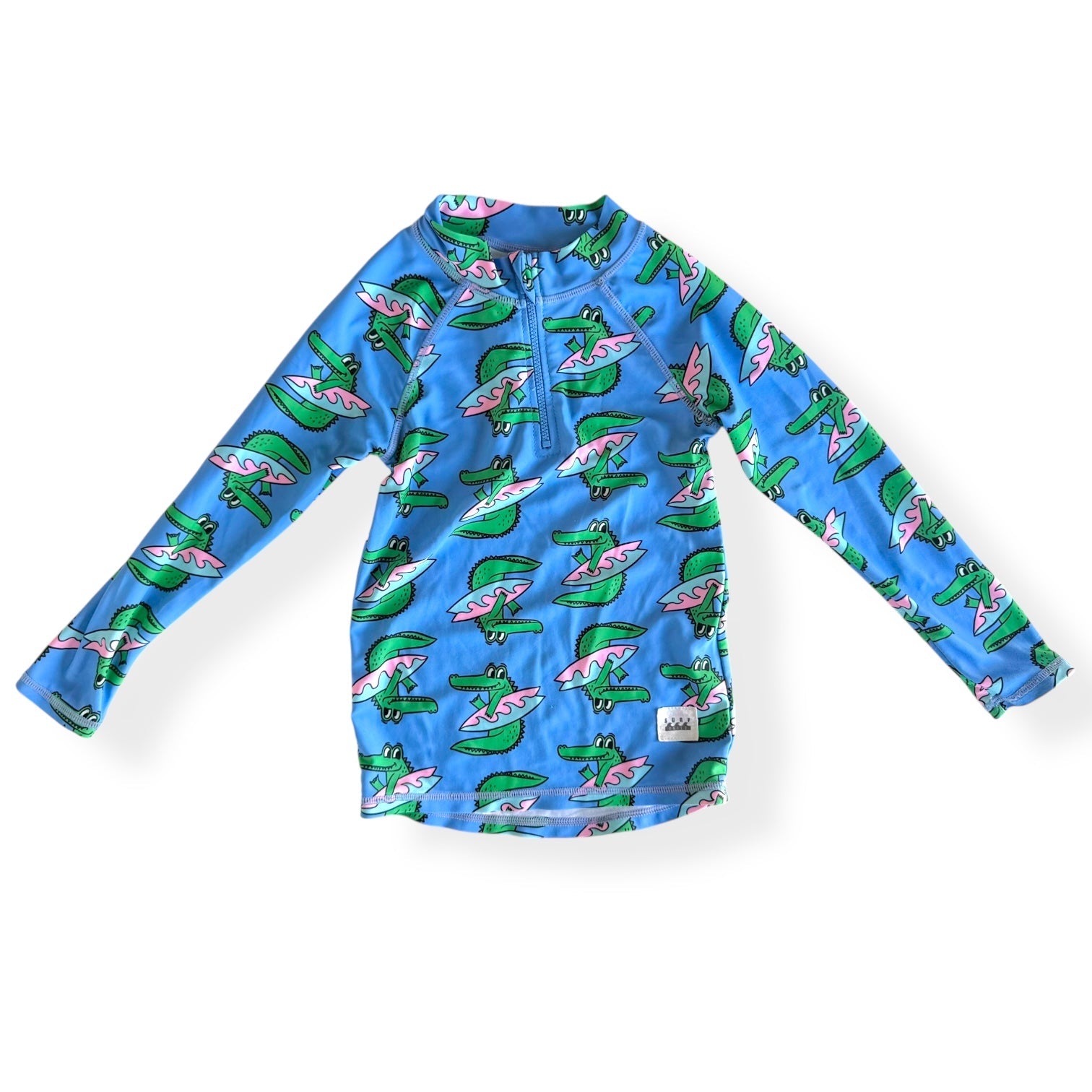 Crocodile surfer rash top - Size 4