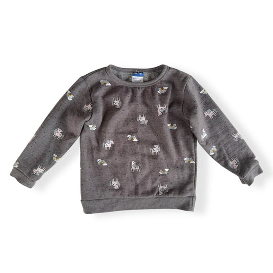 Rainbow Unicorn Sweatshirt - Size 4