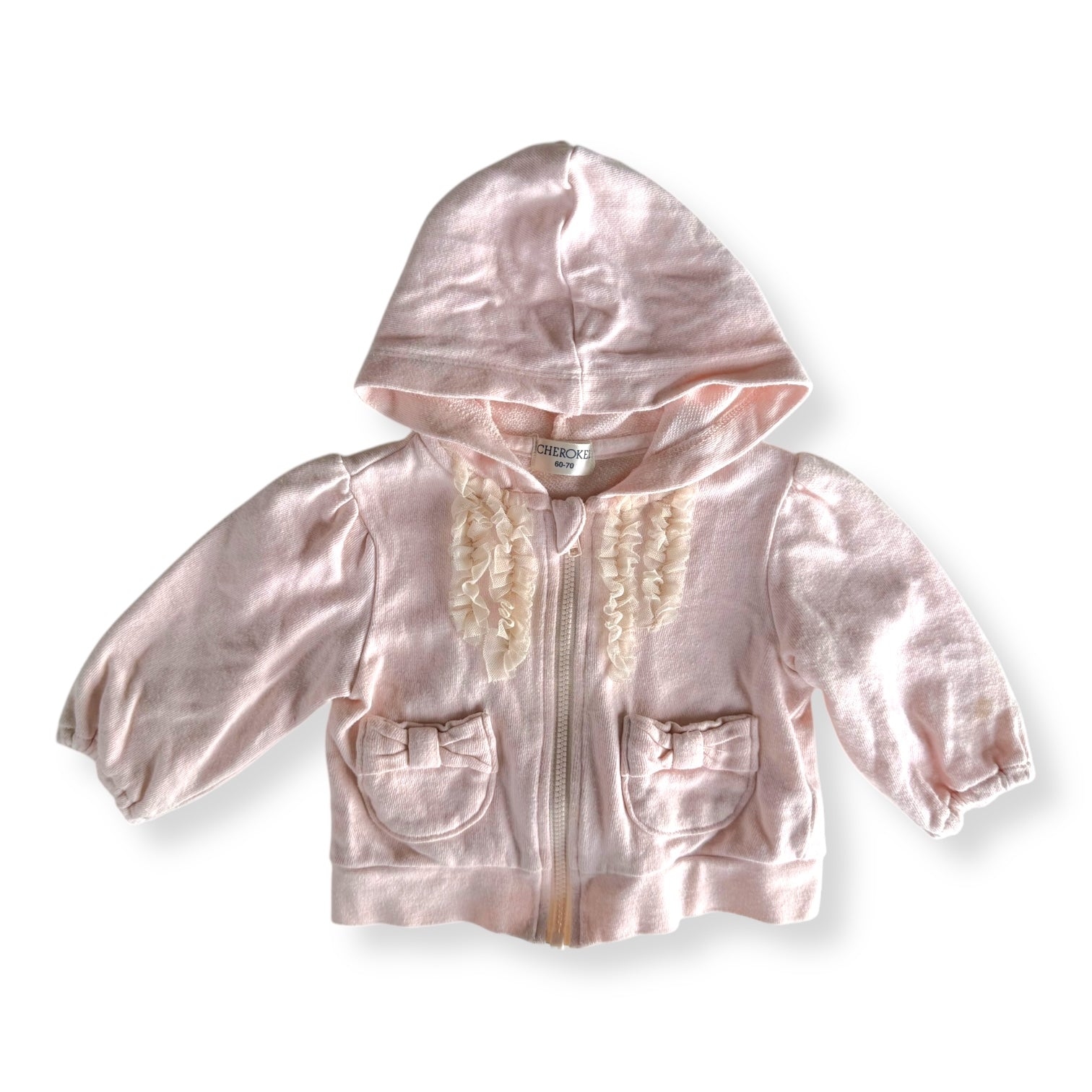 Frill zip up hoodie - 3-6m