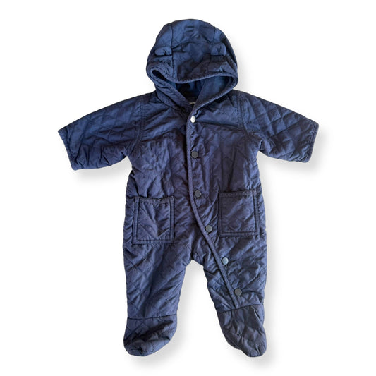 Baby GAP Navy Quilted Onsie - 0-3m