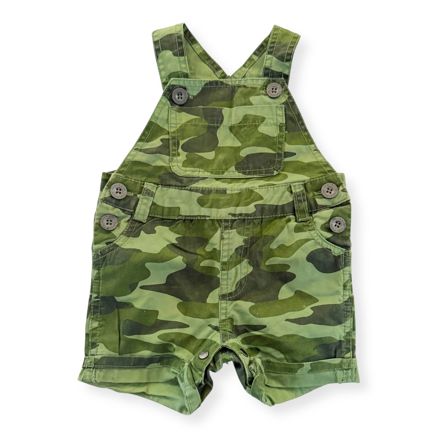 Camo Shortalls - 0-3m