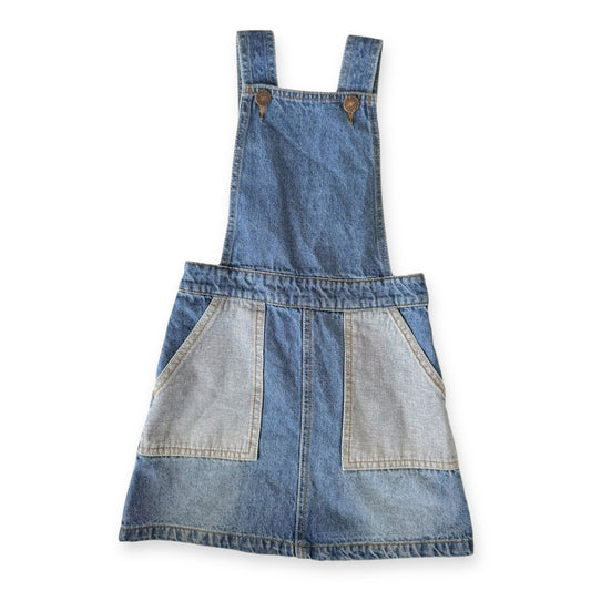Denim Pinafore Dress - Size 6