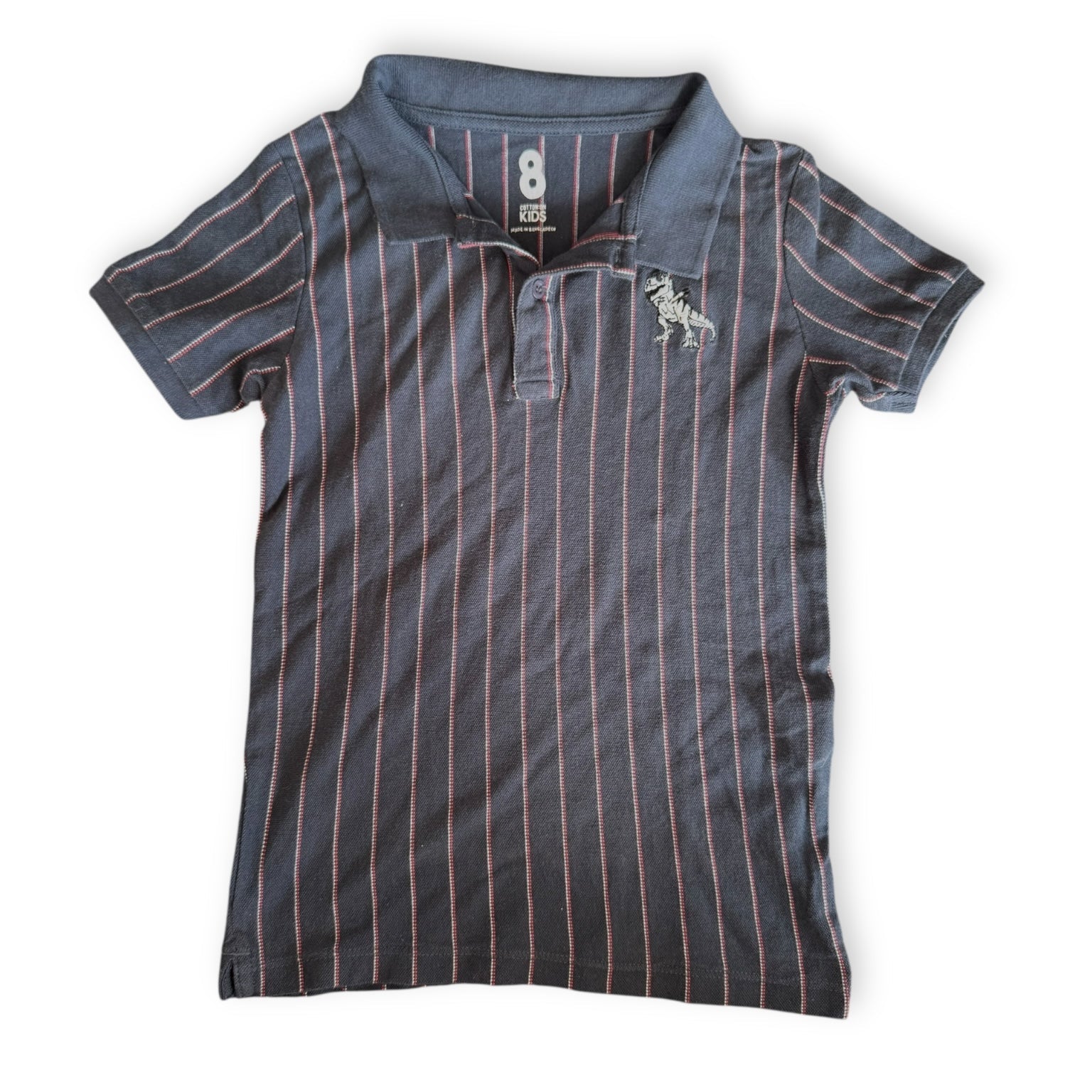 Dinosaur Polo Shirt - Size 8 - Cotton on Kids