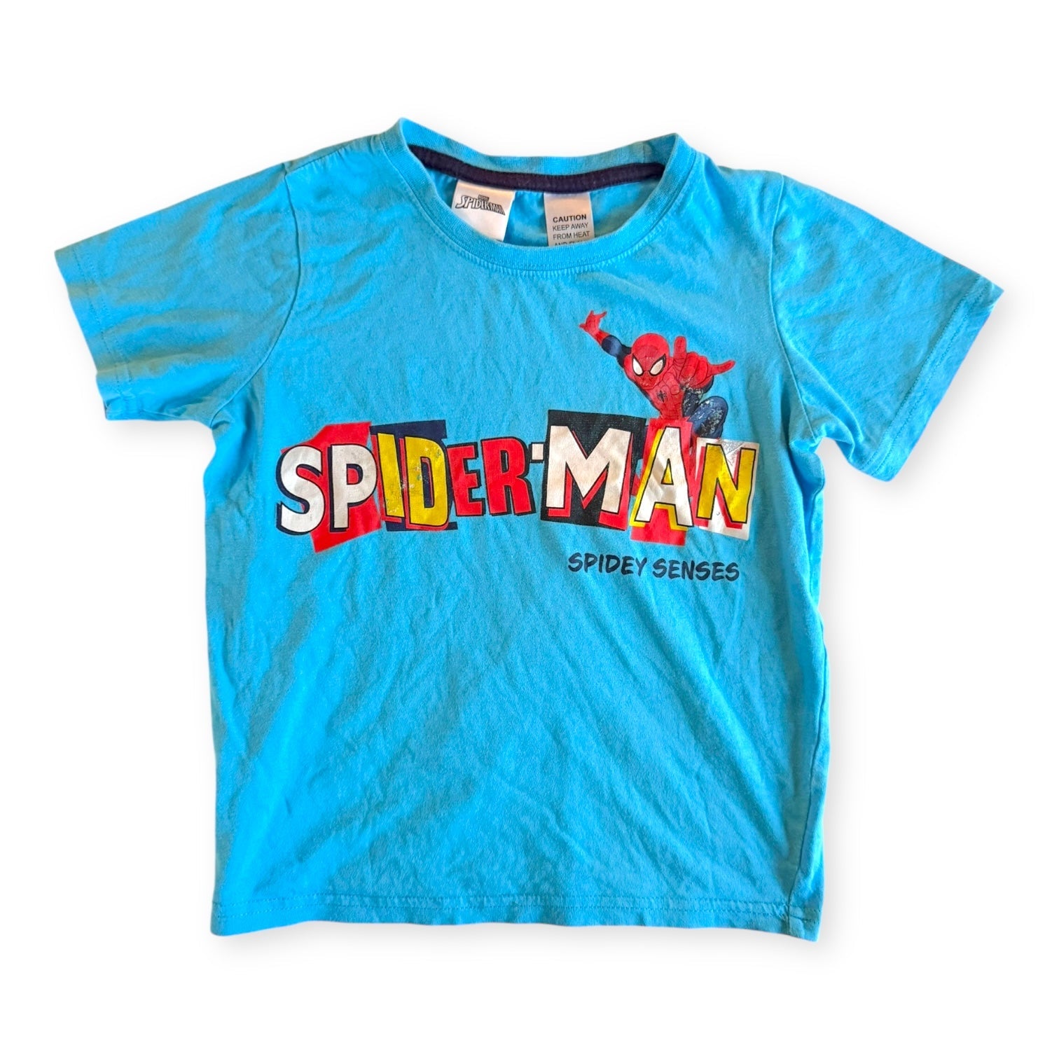 Blue Spiderman Tee - Size 4