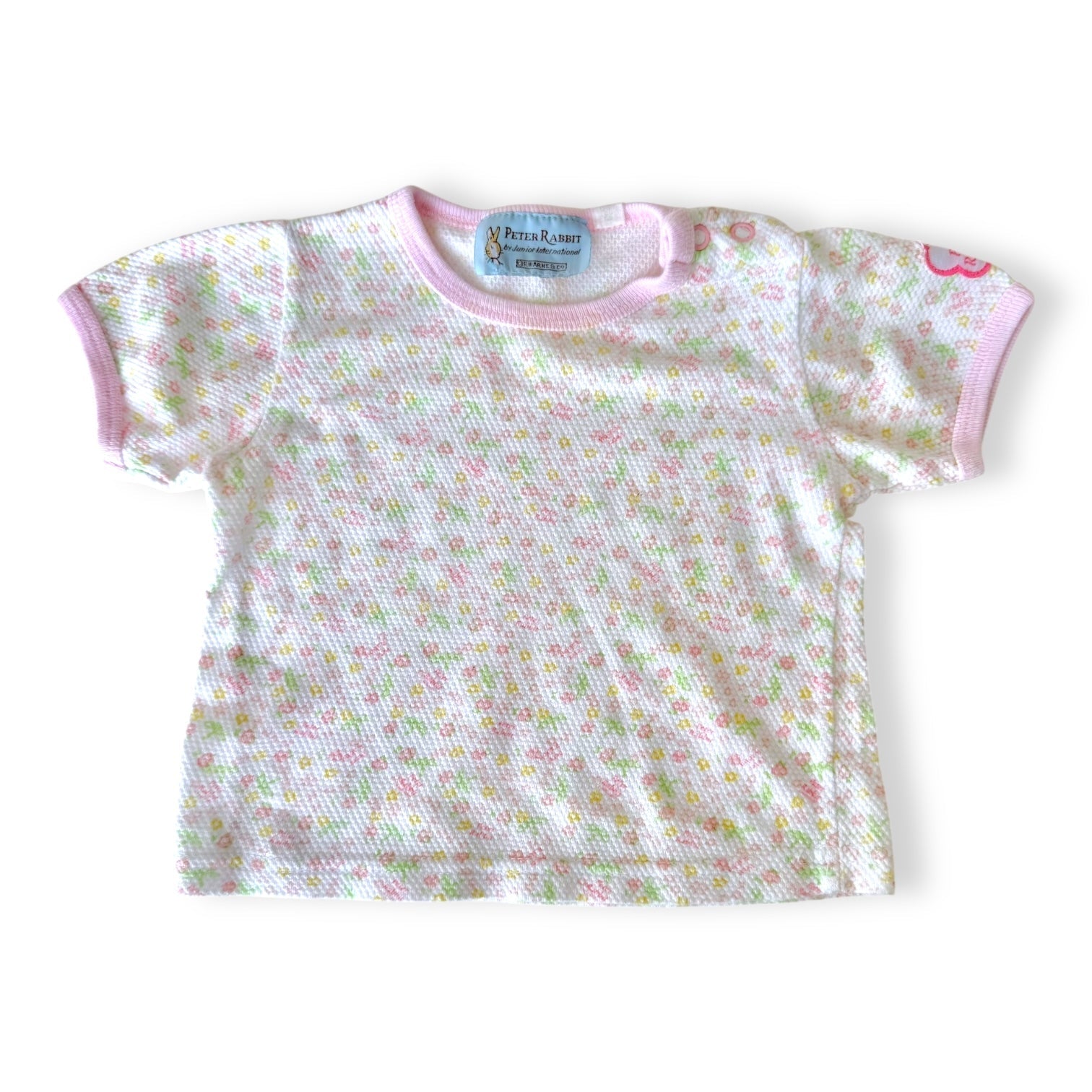 Floral Vintage Tee - 6-12m - Peter Rabbit