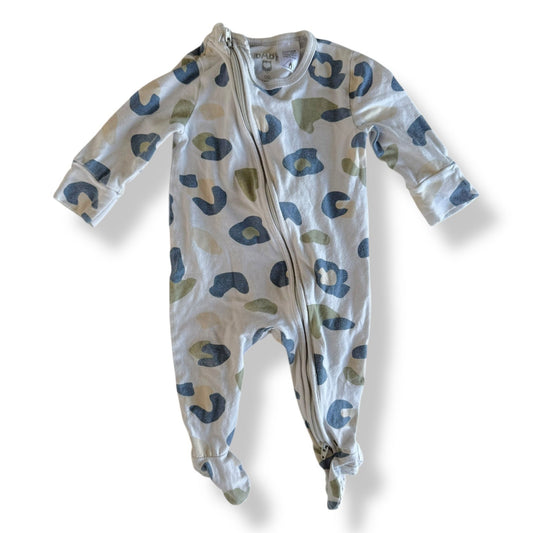 Camo Animal Print Onsie - 3-6m