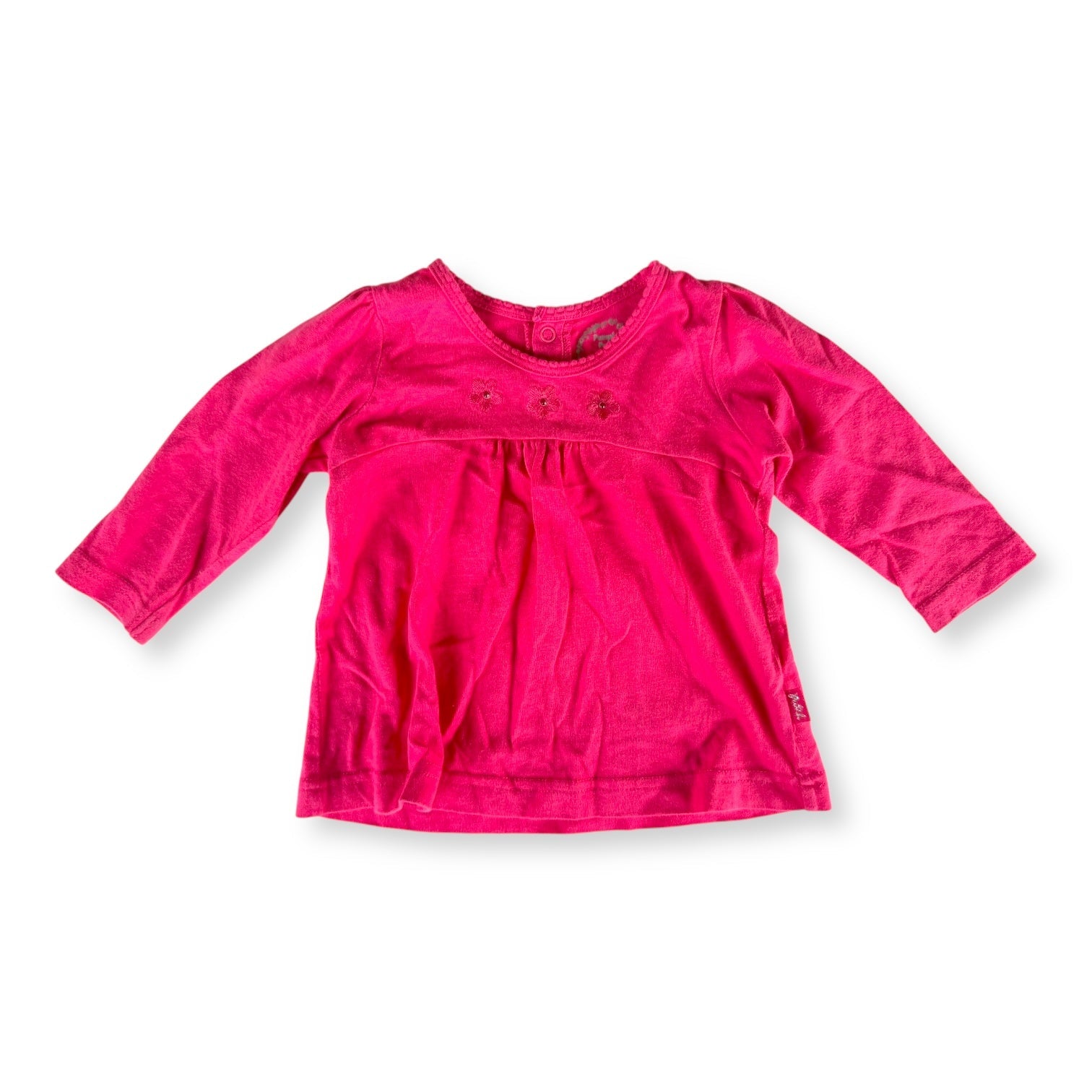 Pumpkin Patch Hot Pink longsleeve - 6-12m