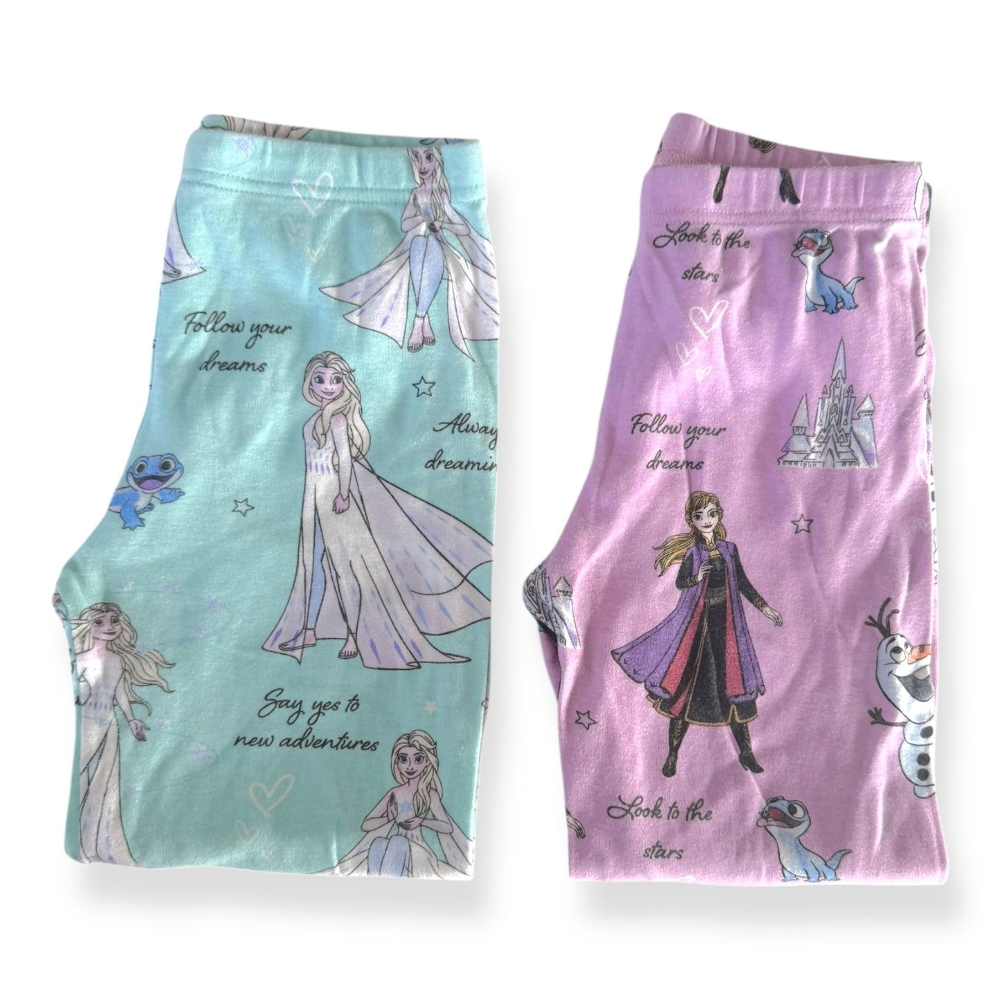 Frozen II PJ Set - Size 9 (2x pants, 1x top)