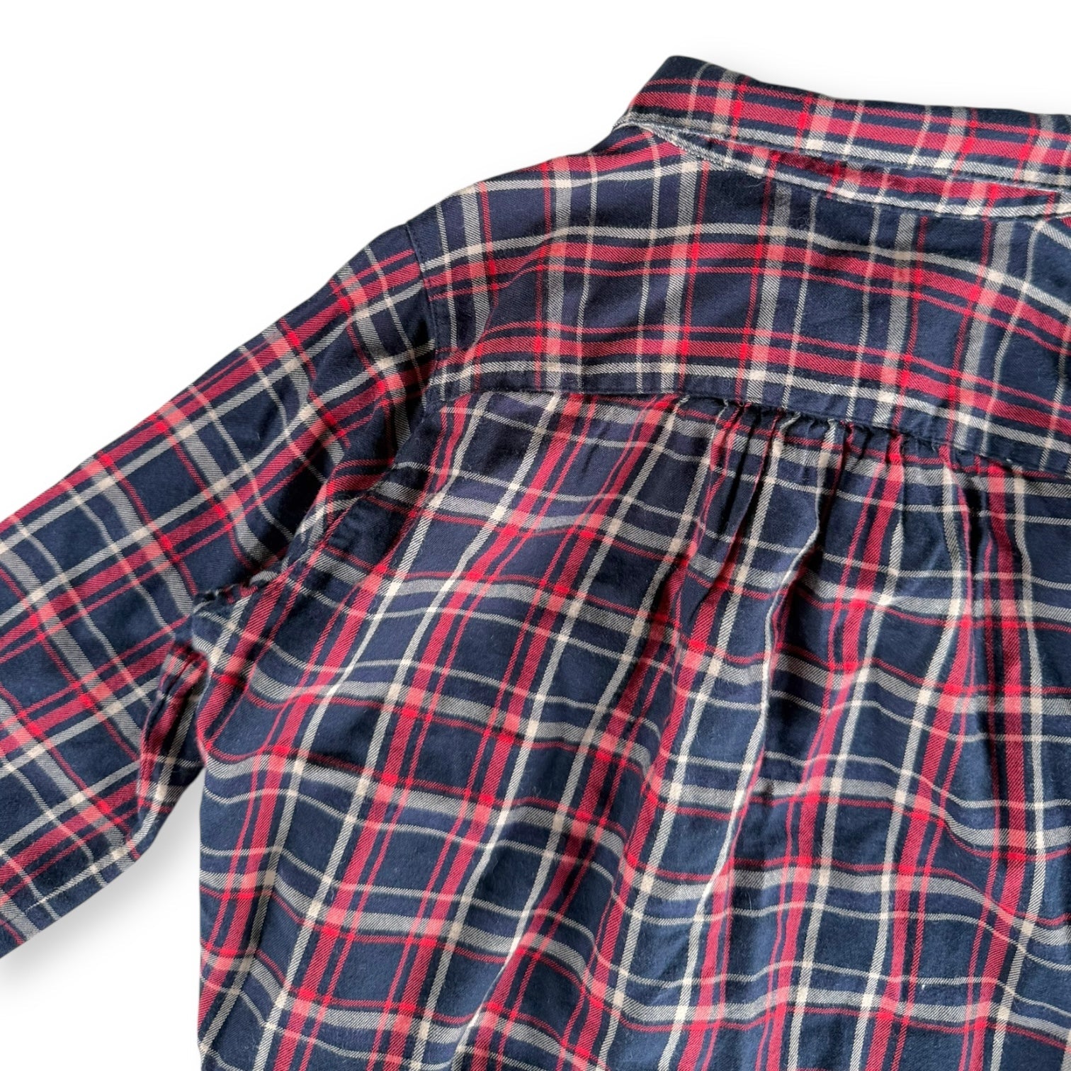 Uniqlo Plaid Pleated Shirt - Size 7-8