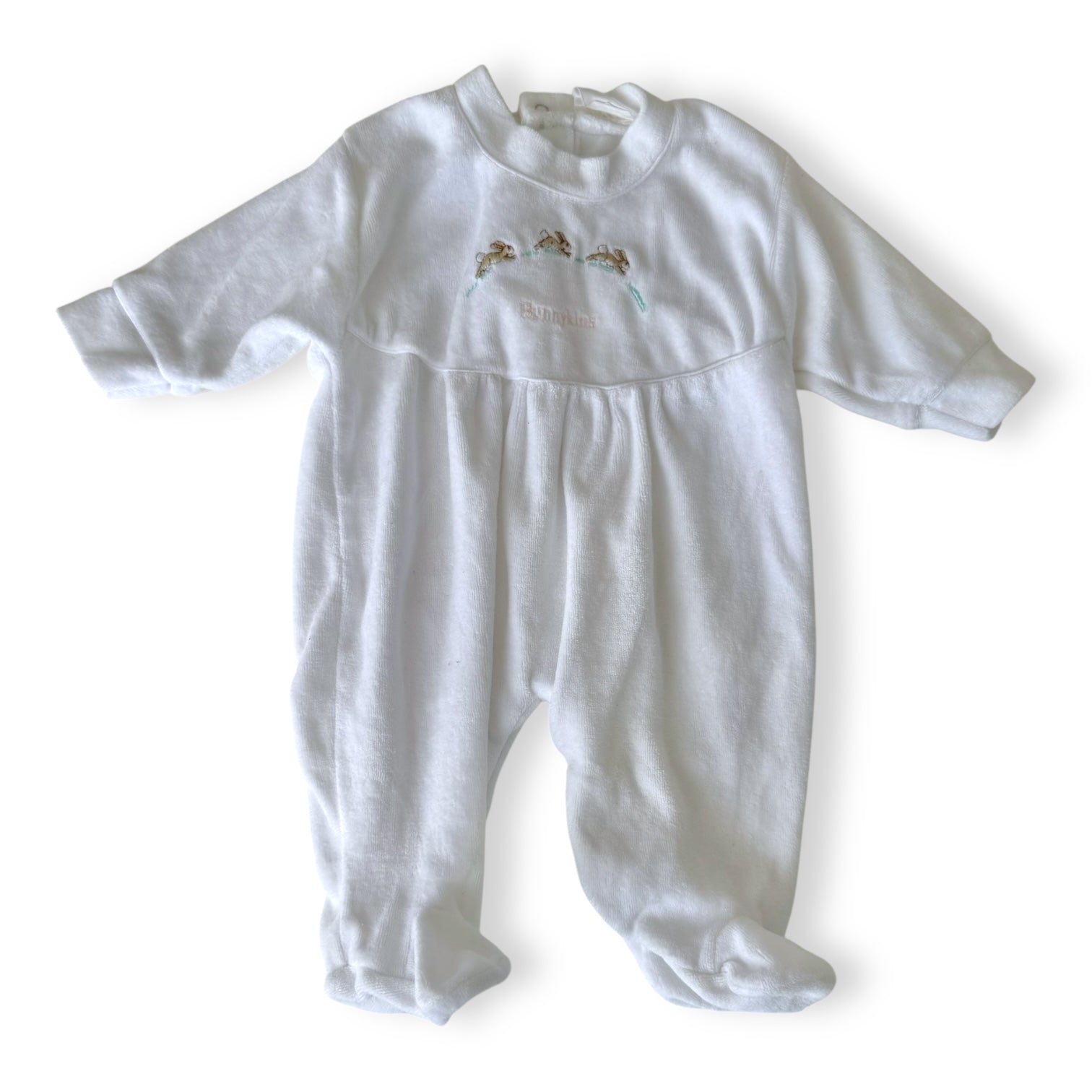 Bunnykins soft white Onsie - 0-3m - Bunnykins