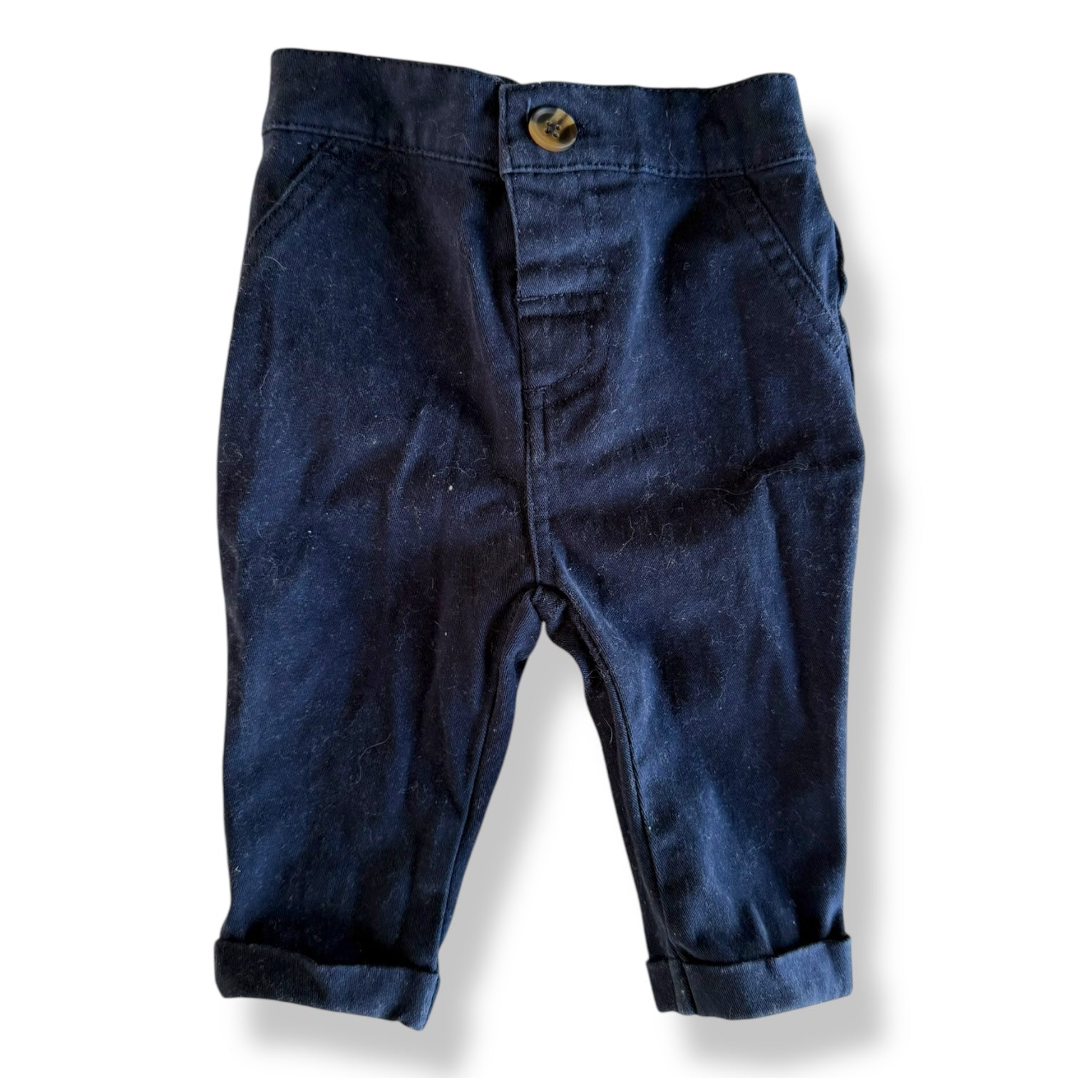 Navy Pants - 3-6m