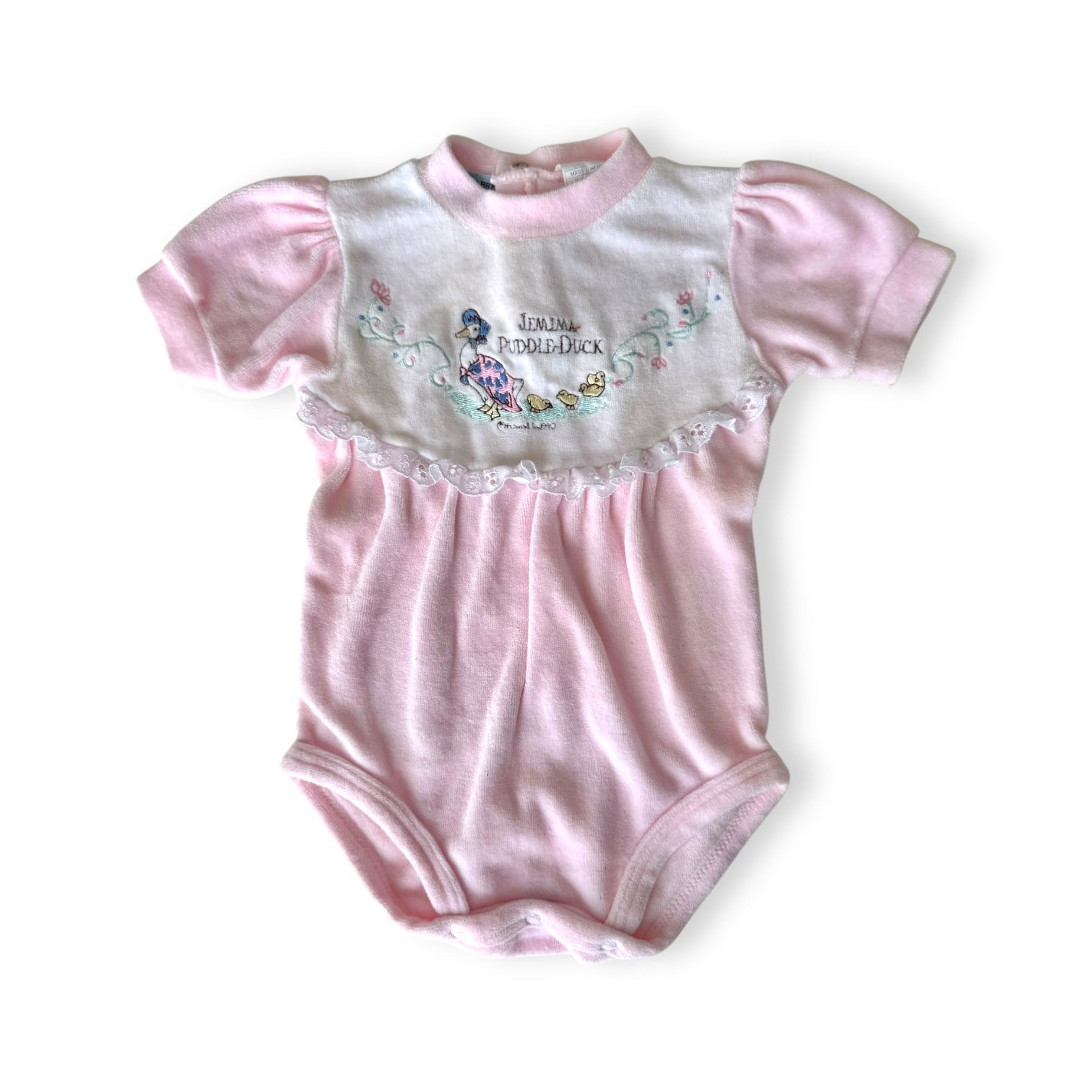 Jemima Puddle Duck Vintage Bodysuit - 6m - Peter Rabbit
