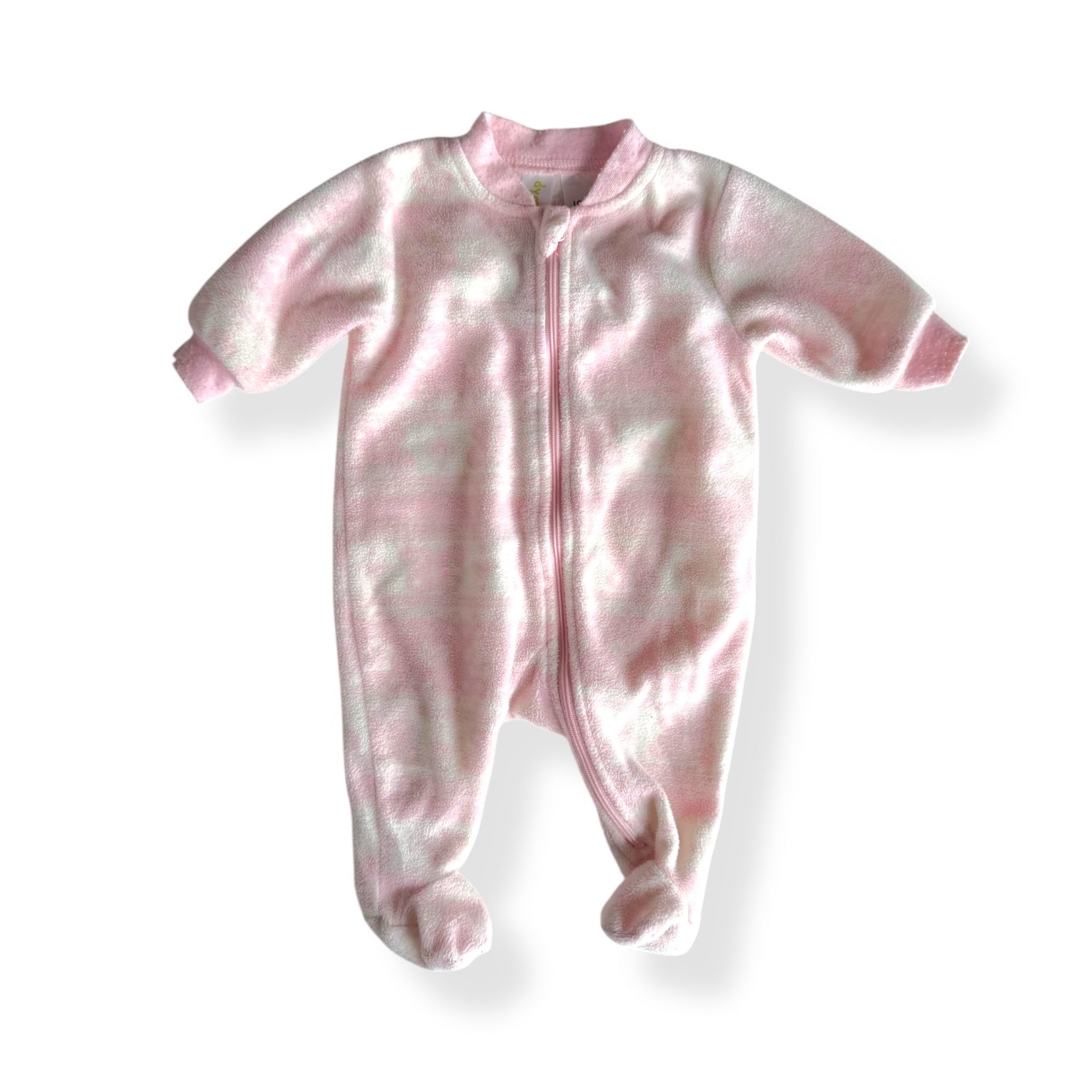 Pink pattern warm onsie - NB