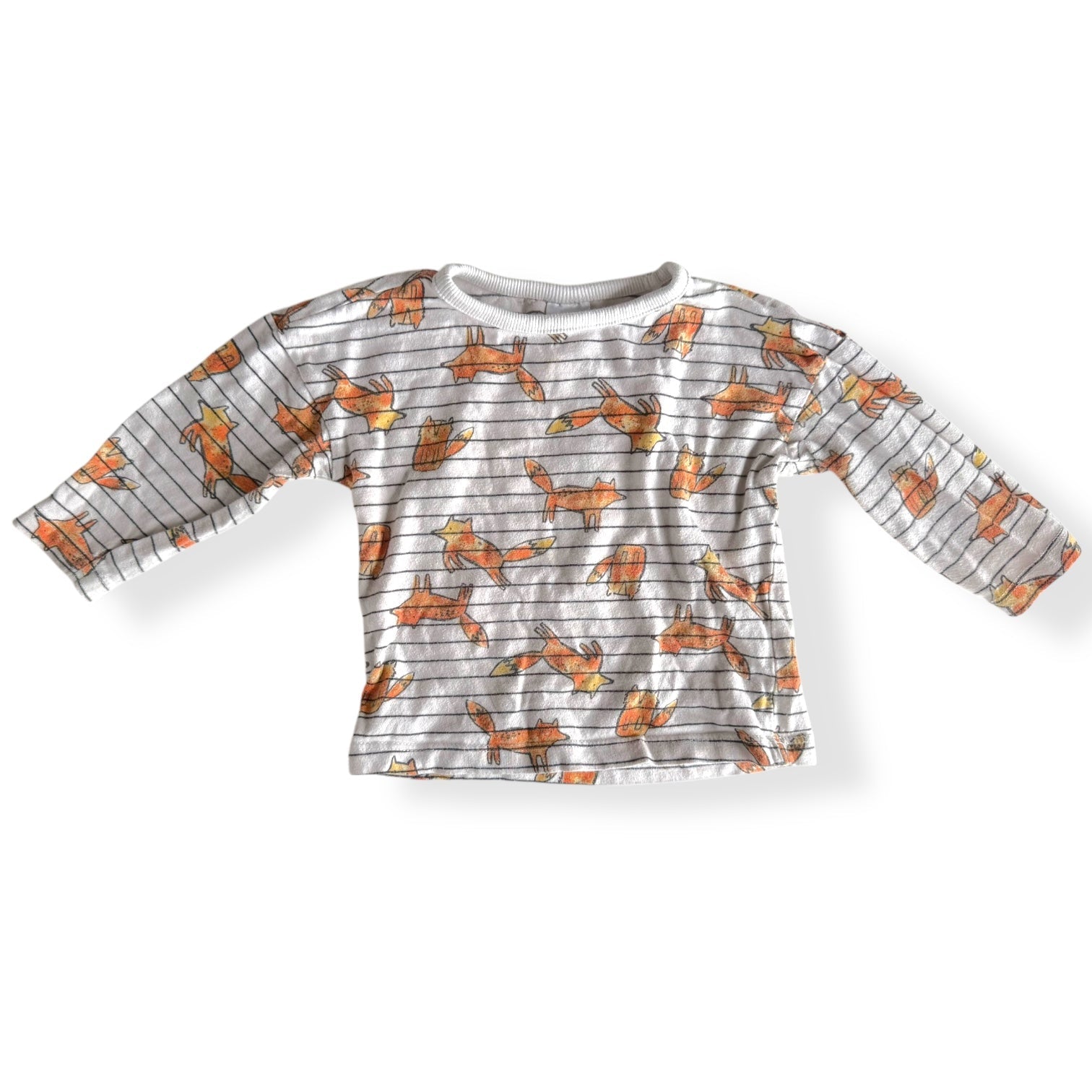 Fox Stripe Longsleeve - 6-12m