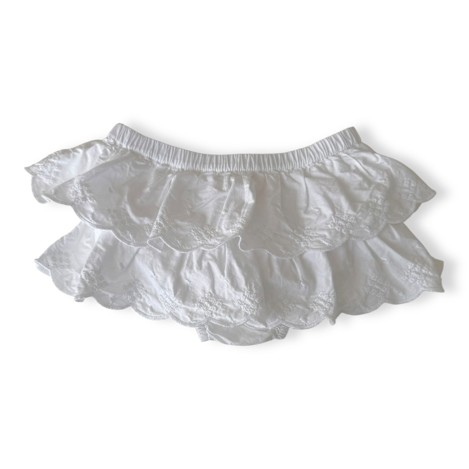 White Pointelle Bloomers - 12-18m - Anko