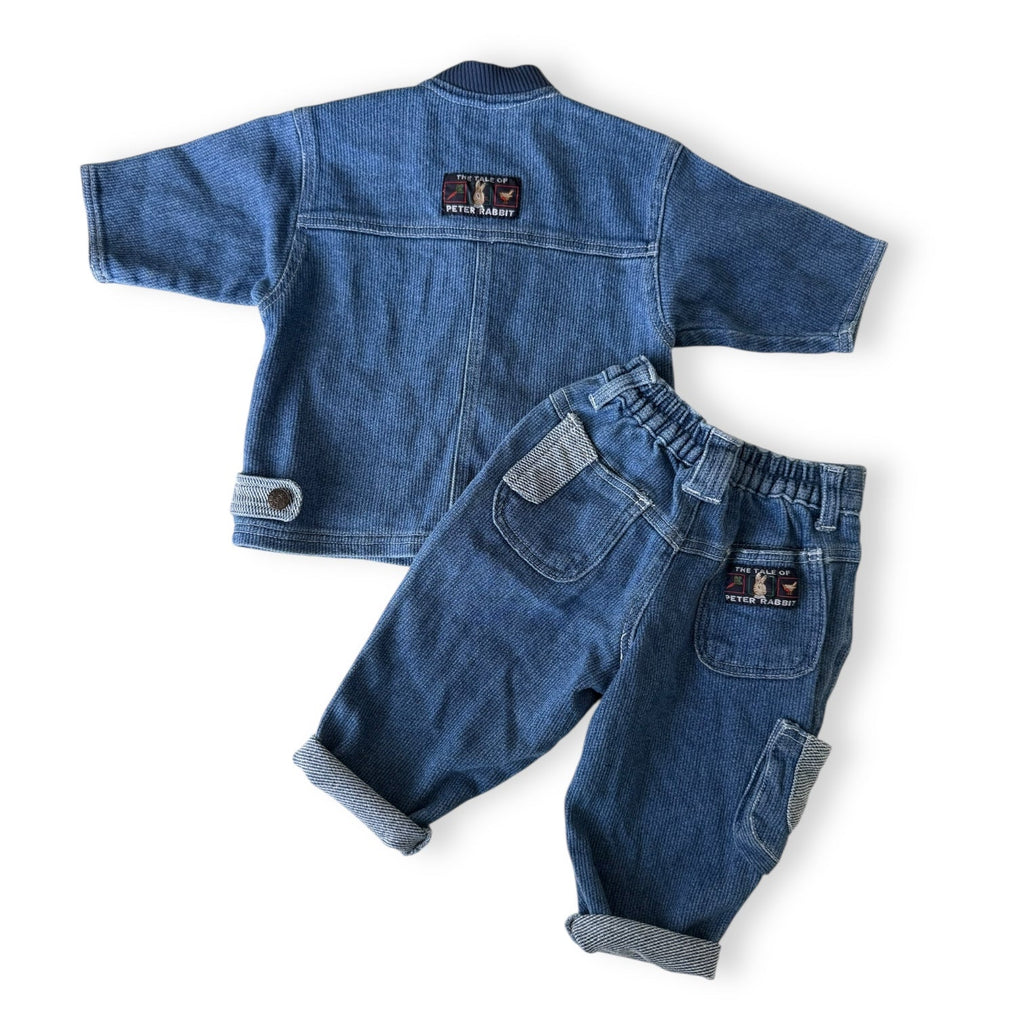 Vintage Peter Rabbit Denim Set - 6m - 1 yr - Peter Rabbit