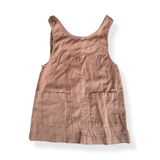 Brown pinafore dress - Size 3-4