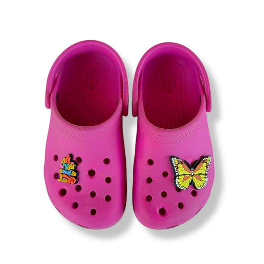 Hot Pink Crocs - 10C