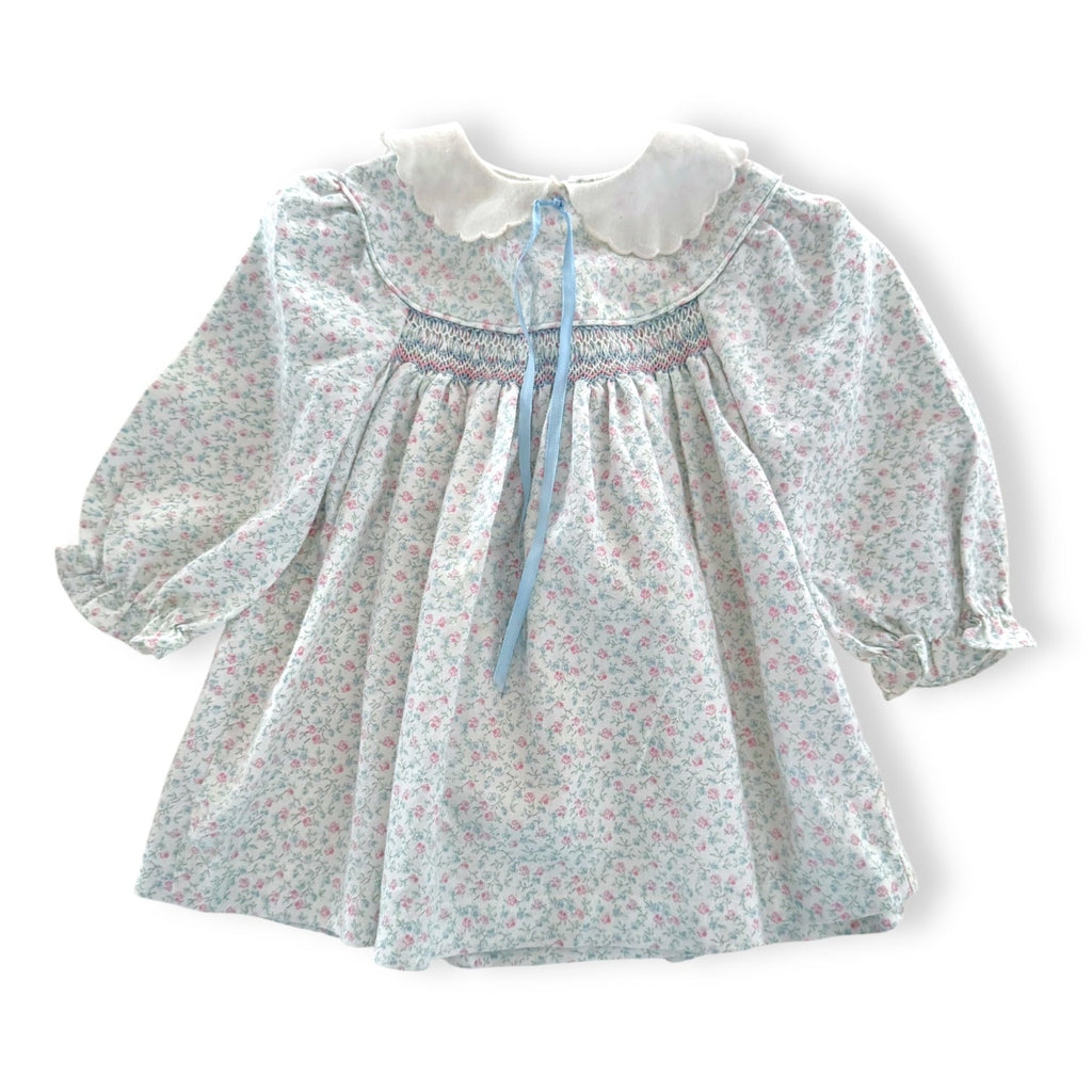 Floral Vintage Collared Dress - 6-12m - D&I international